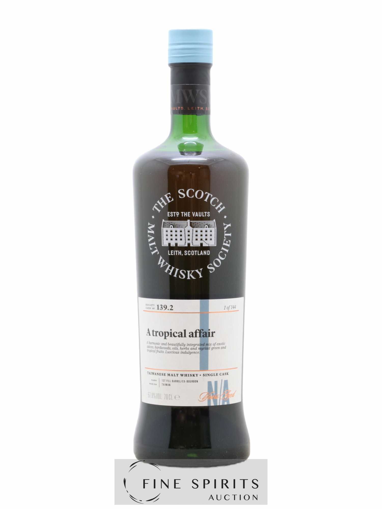 A Tropical Affair The Scotch Malt Whisky Society Cask n°139.2 - One of 144 - Lot de 1 bouteille - 0