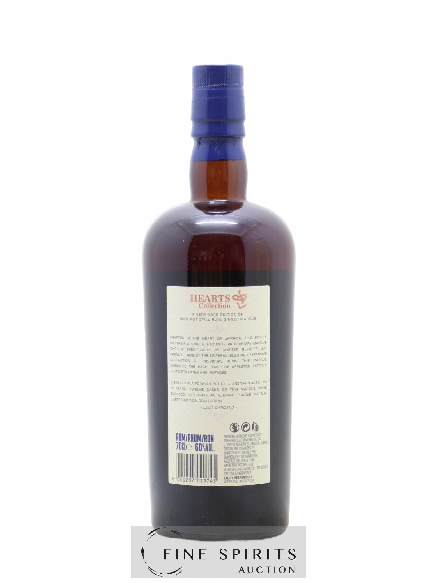 Appleton Estate 26 years 1994 Of. Pot Still Cask n°407597 through n°407608 - One of 3000 - bottled 2020 Hearts Collection - Lot de 1 bouteille - 2