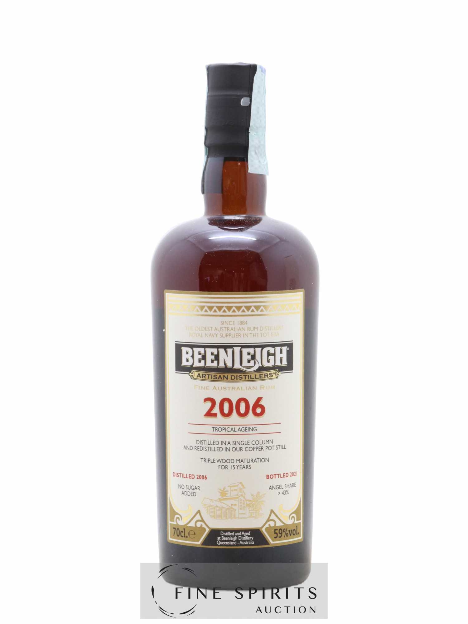 Beenleigh 15 years 2006 Of. Tropical Ageing - bottled 2021 - Lot de 1 bouteille - 1