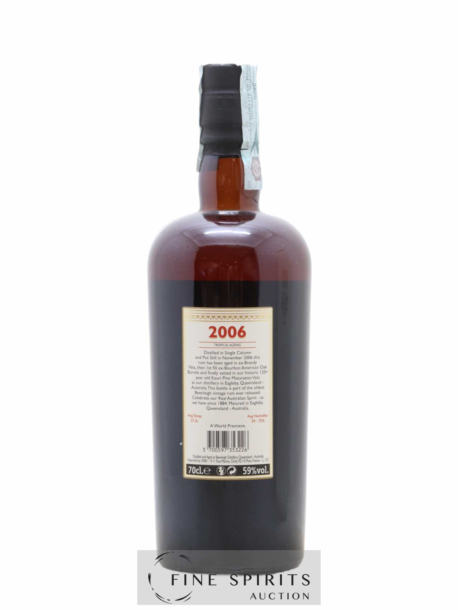 Beenleigh 15 years 2006 Of. Tropical Ageing - bottled 2021 - Lot de 1 bouteille - 2