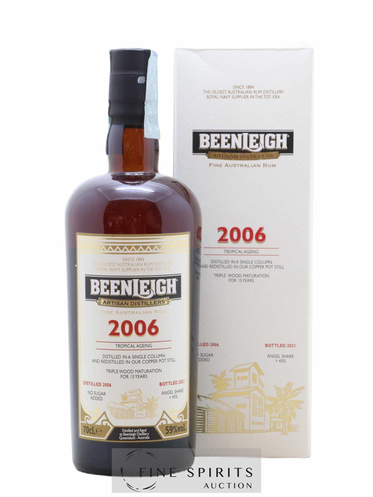 Beenleigh 15 years 2006 Of. Tropical Ageing - bottled 2021 - Lot de 1 bouteille - 0