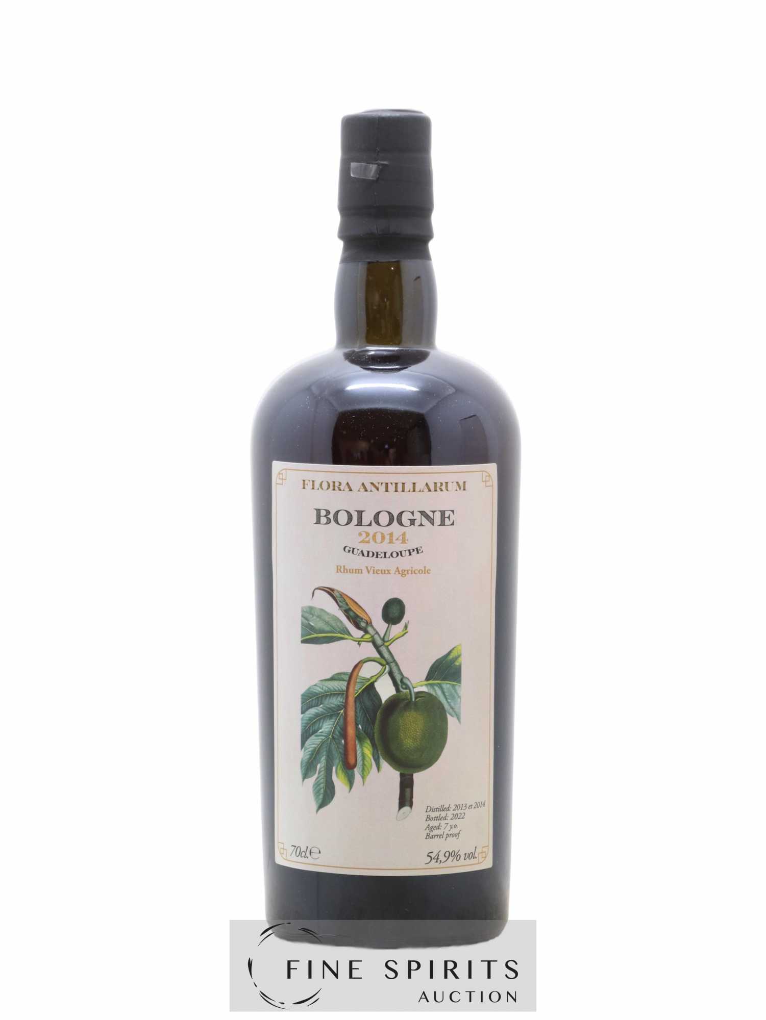 Bologne 7 years 2014 Velier One of 1000 - bottled 2022 Flora Antillarum - Lot de 1 bouteille - 1