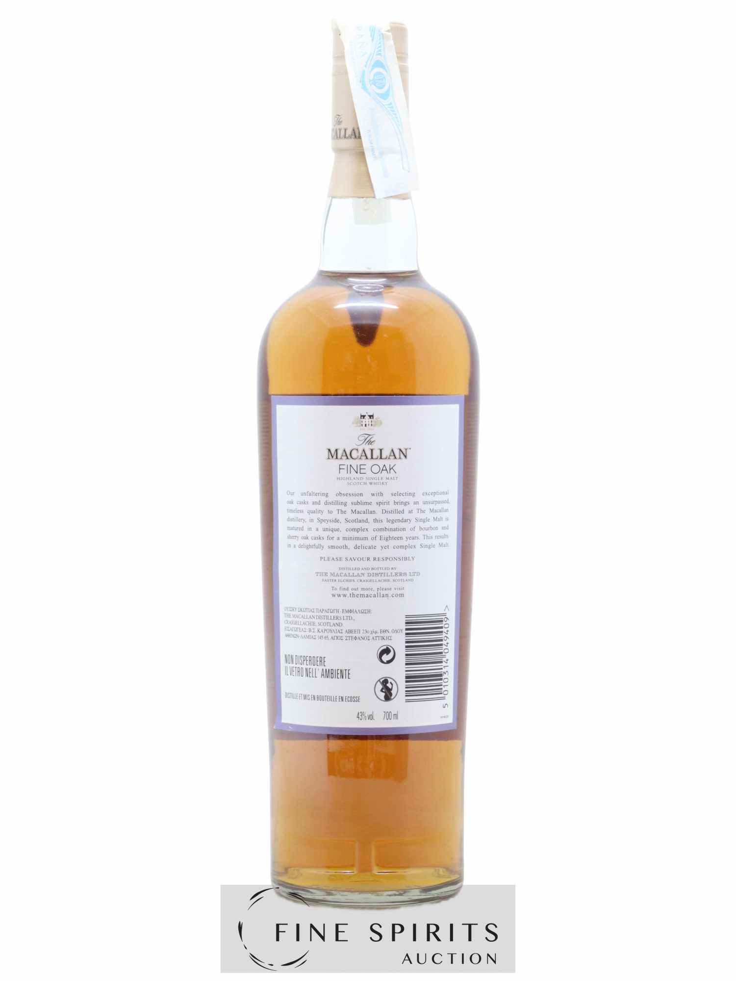 Macallan (The) 18 years Of. Fine Oak - Lot de 1 bouteille - 2