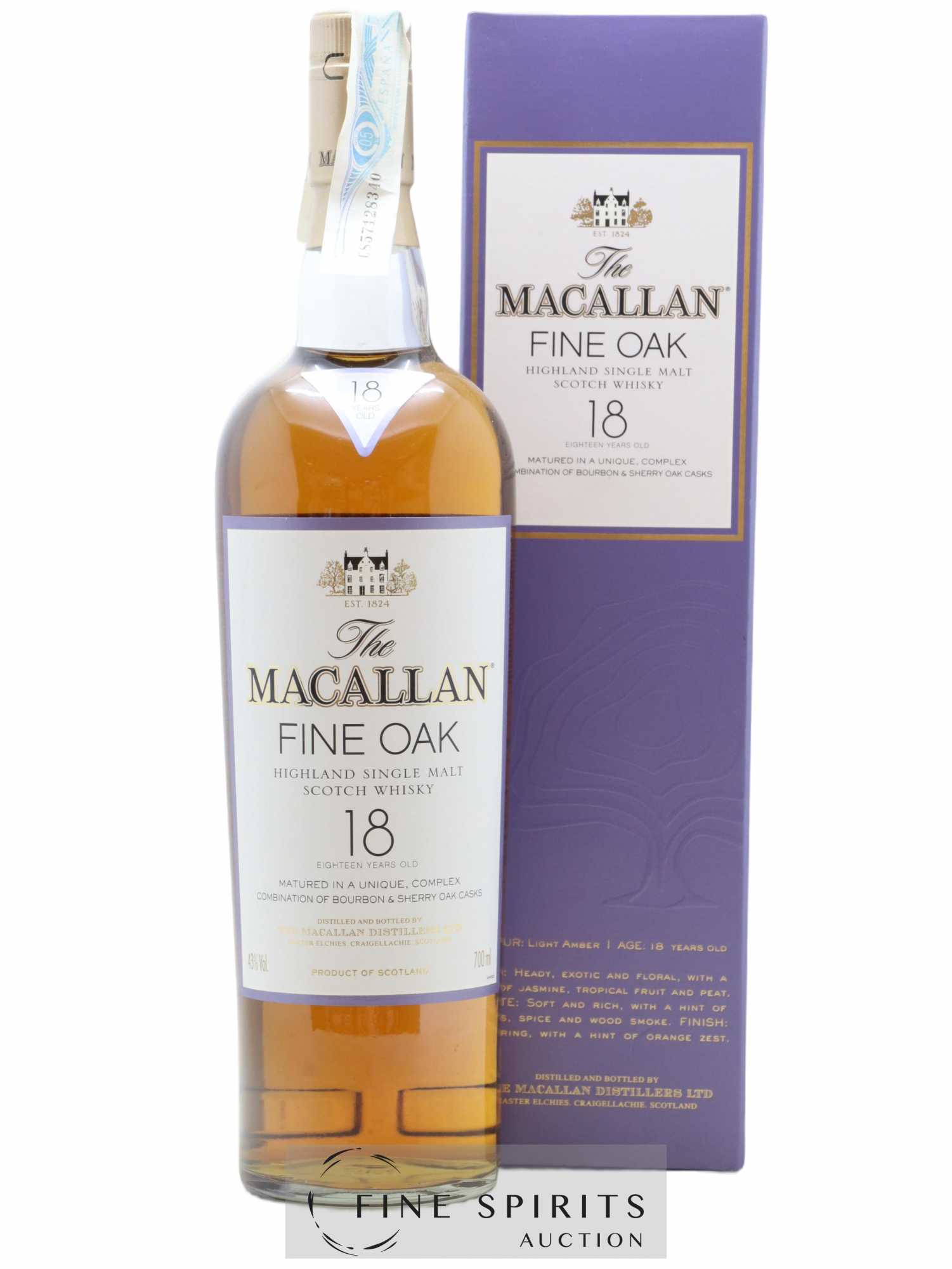 Macallan (The) 18 years Of. Fine Oak - Lot de 1 bouteille - 0