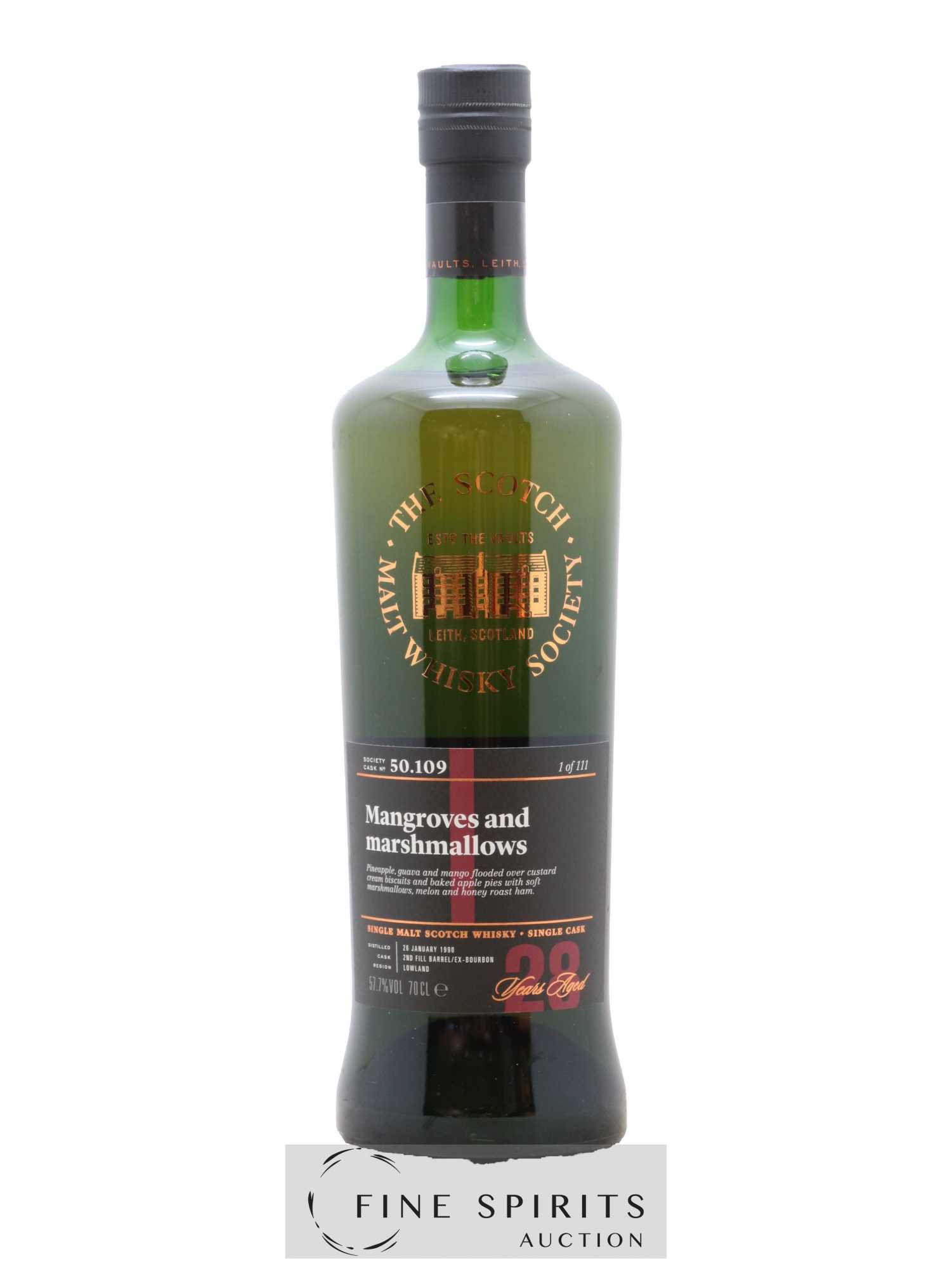Mangroves and Marshmallows 28 years 1990 The Scotch Malt Whisky Society Cask n°50.109 - One of 111 - Lot de 1 bouteille - 1