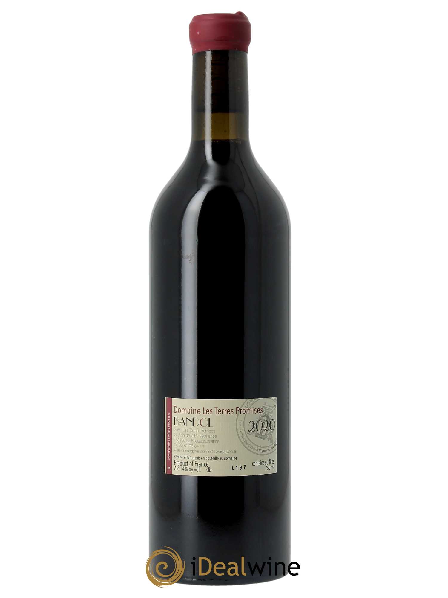 Bandol L'Amourvèdre Les Terres Promises 2020 - Lot of 1 bottle - 1