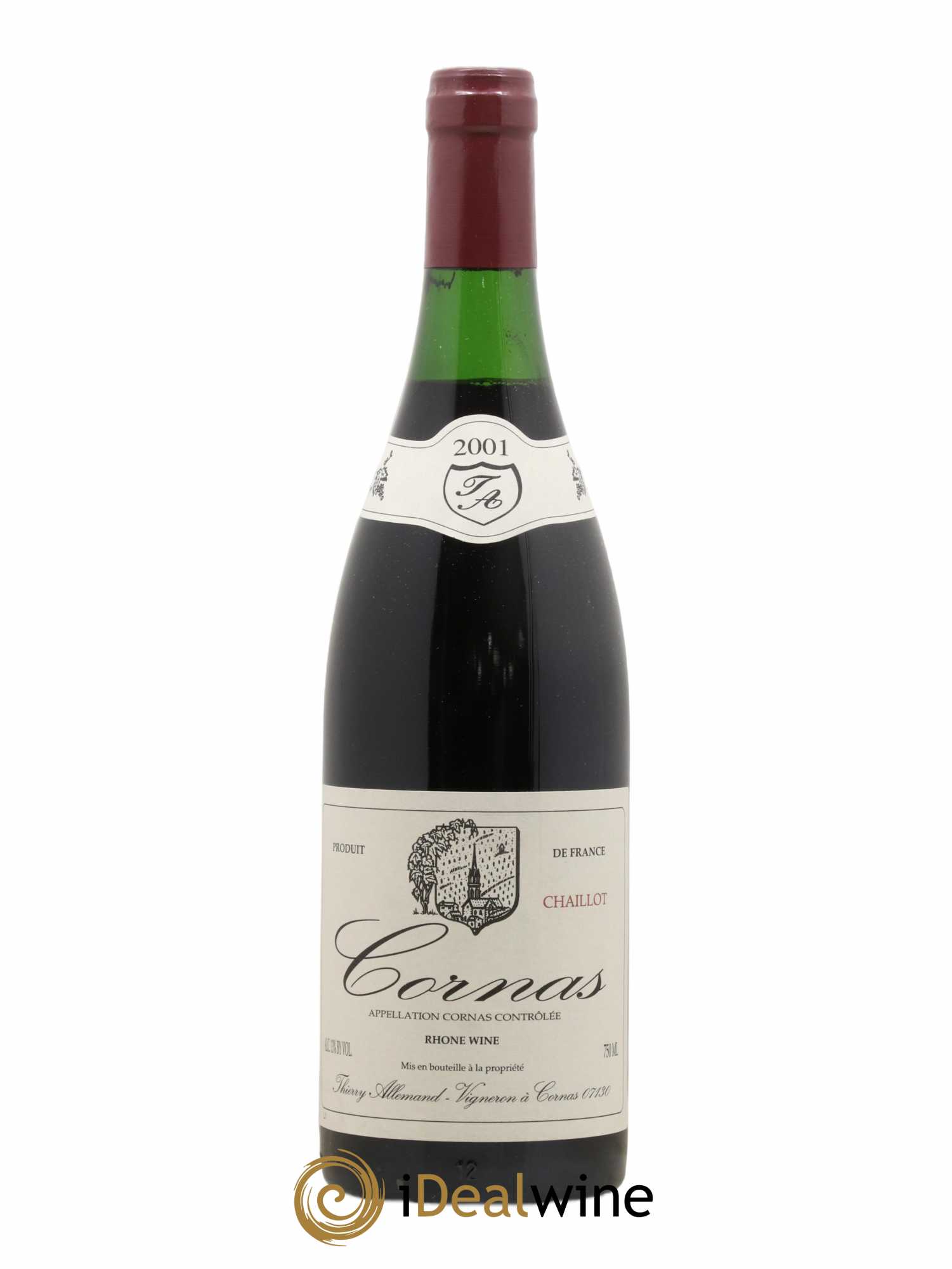 Cornas Chaillot Thierry Allemand 2001 - Lot of 1 bottle - 0