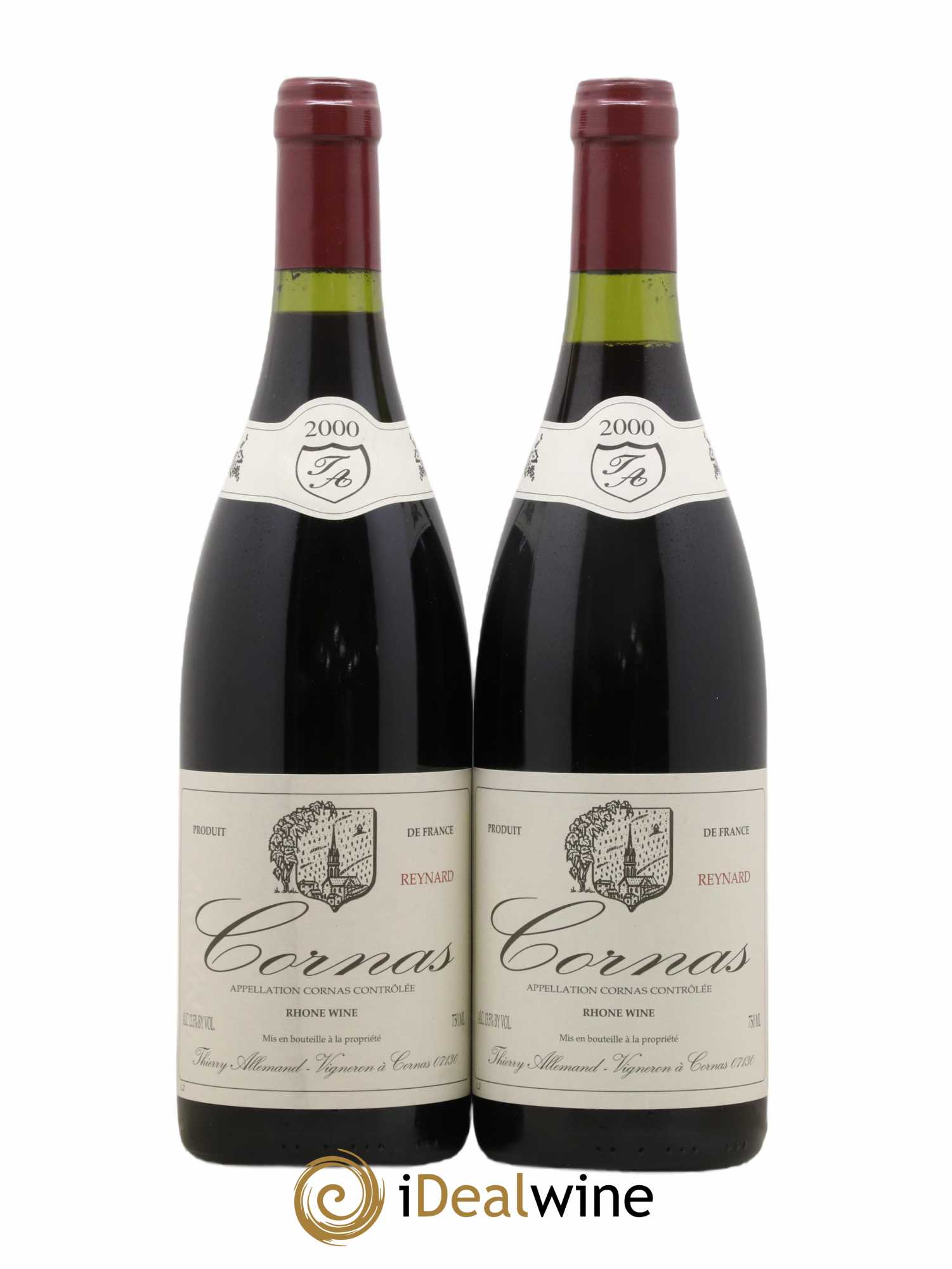 Cornas Reynard Thierry Allemand 2000 - Lot de 2 bouteilles - 0