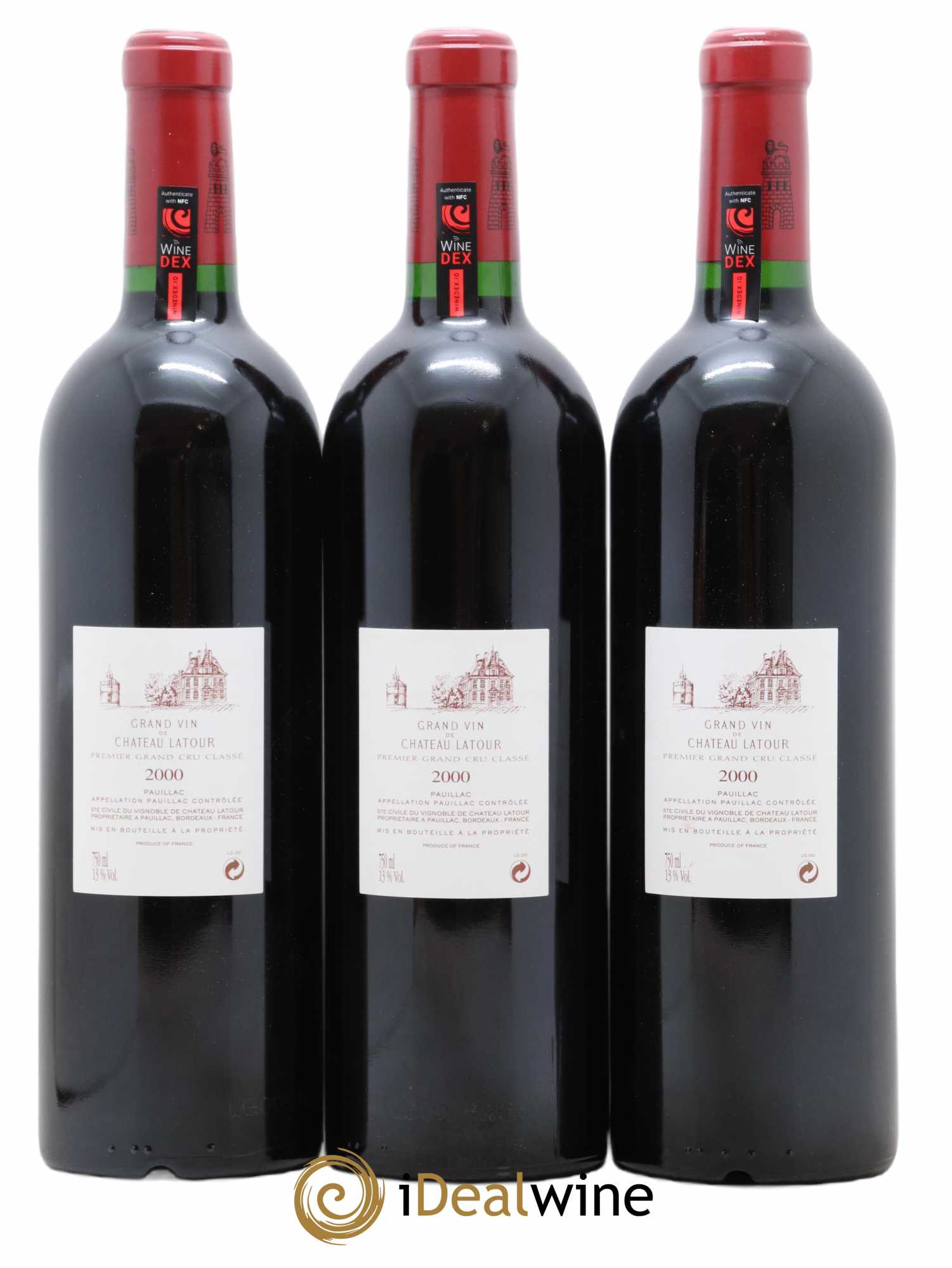 Château Latour 1er Grand Cru Classé 2000 - Lot de 3 bouteilles - 1