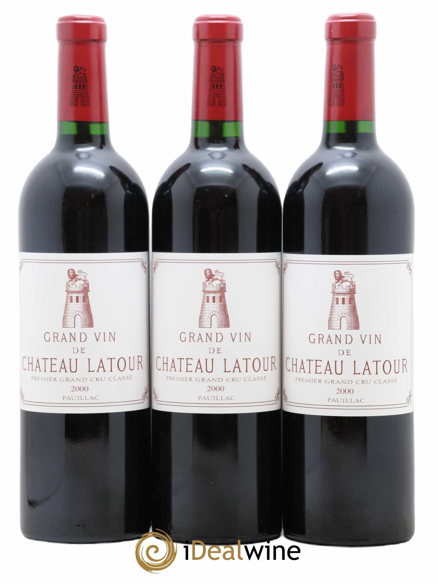 Château Latour 1er Grand Cru Classé 2000 - Lot de 3 bouteilles - 0