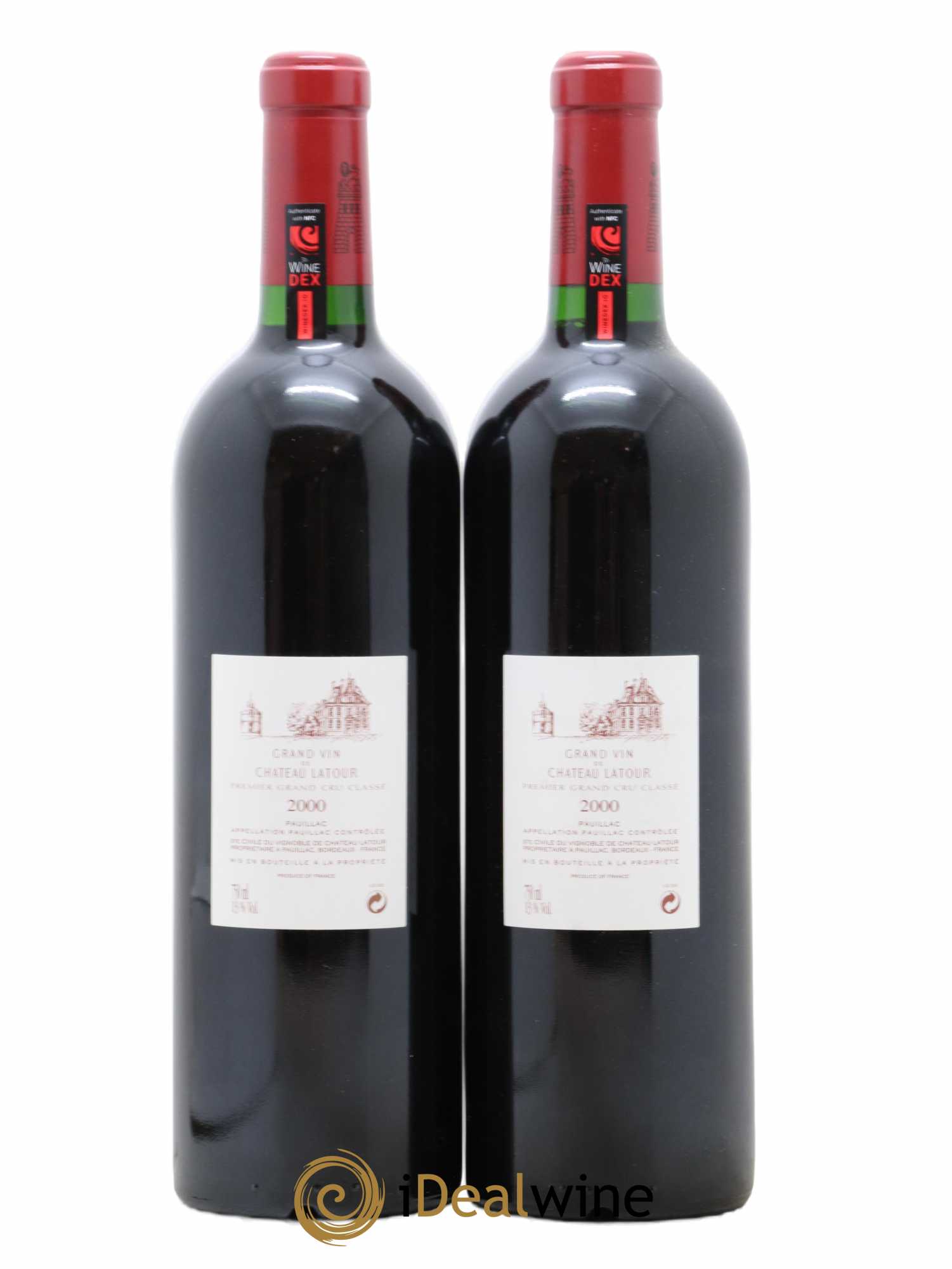 Château Latour 1er Grand Cru Classé 2000 - Lot de 2 bouteilles - 1