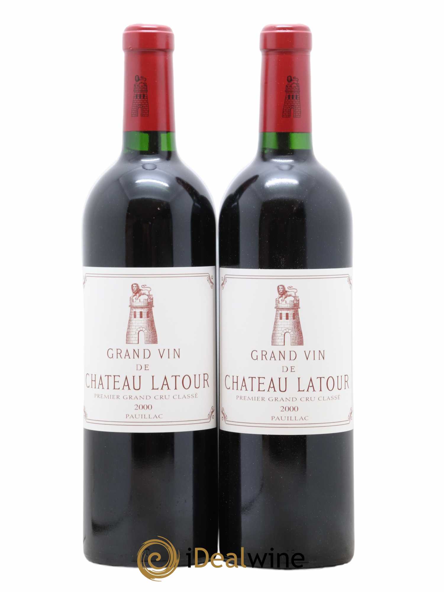 Château Latour 1er Grand Cru Classé 2000 - Lot de 2 bouteilles - 0