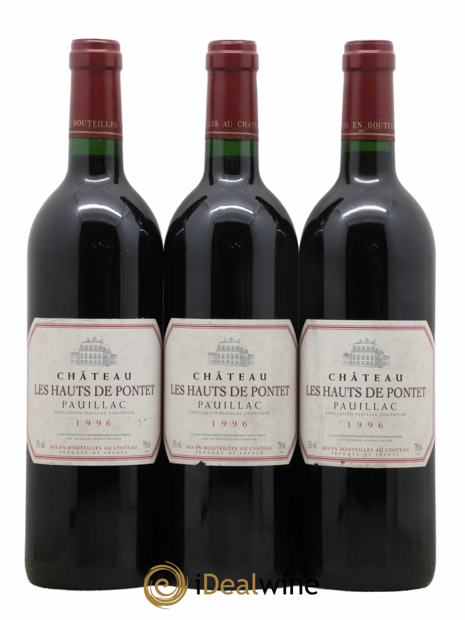 Les Hauts de Pontet-Canet Second Vin 1996 - Lot de 3 bouteilles - 0