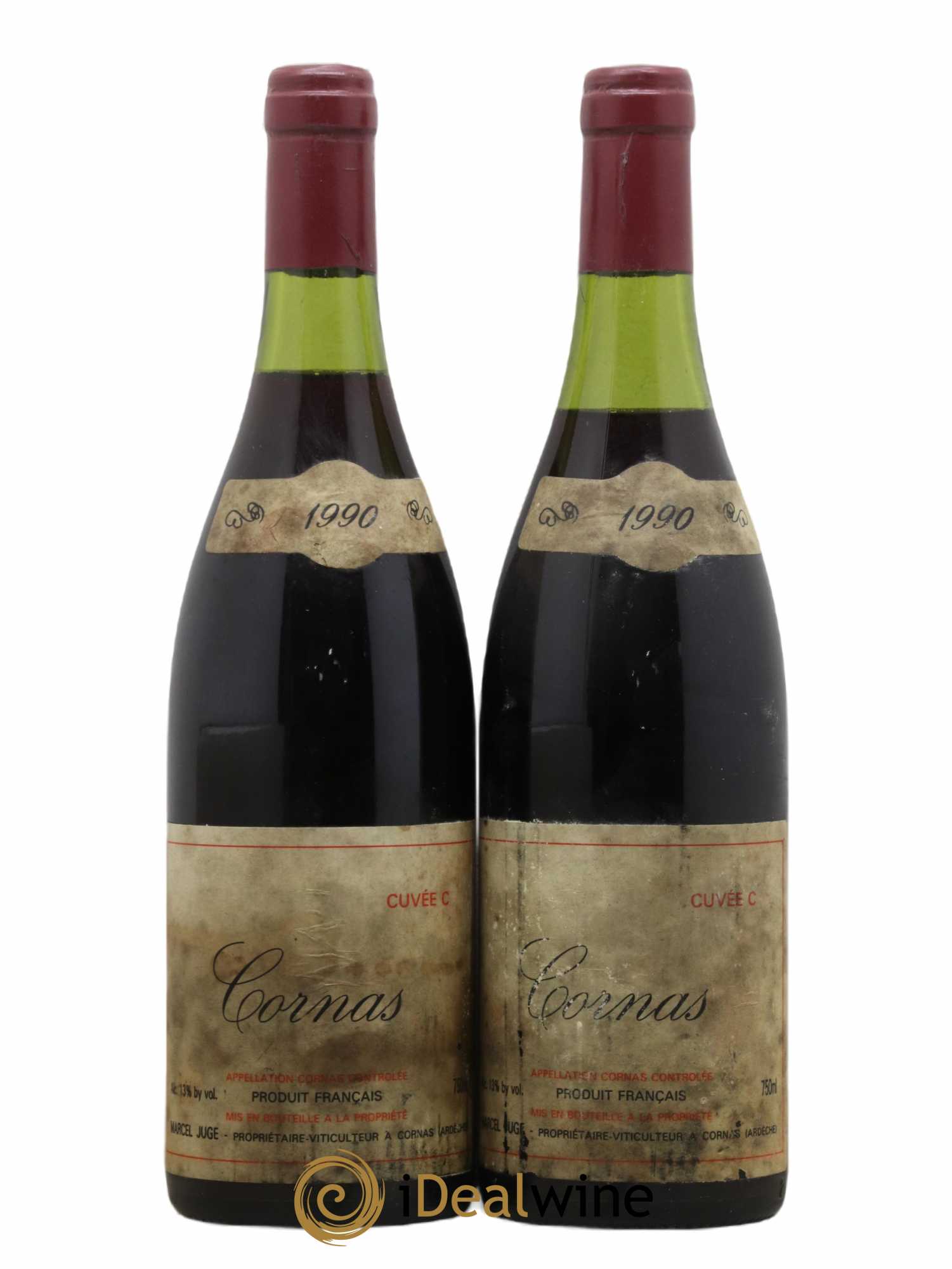 Cornas Cuvée C Marcel Juge 1990 - Lot de 2 bouteilles - 0