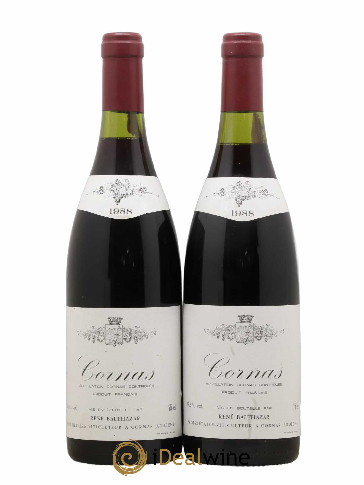 Cornas René Balthazar 1988 - Lot de 2 bouteilles - 0