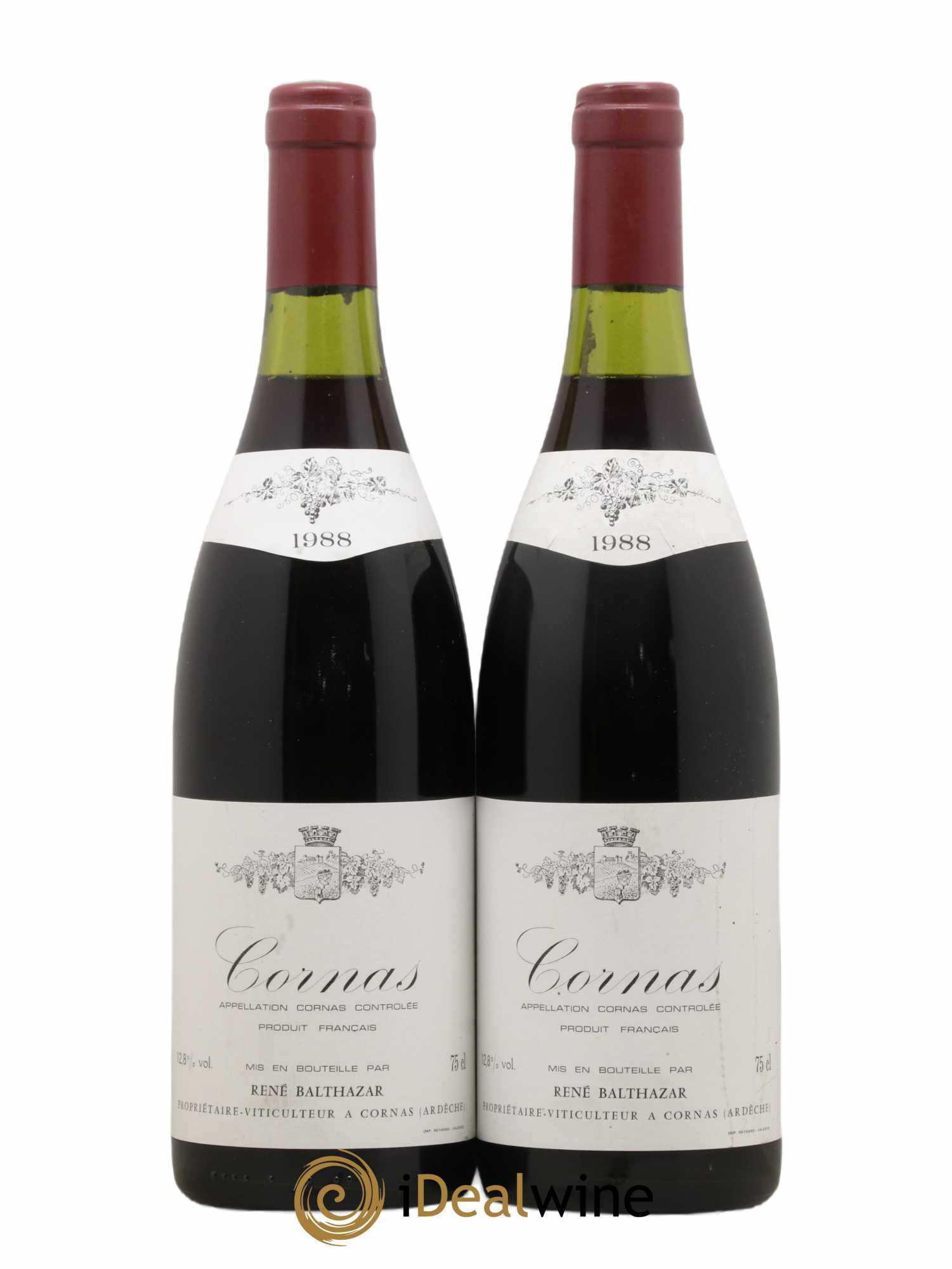 Cornas René Balthazar 1988 - Lot de 2 bouteilles - 0