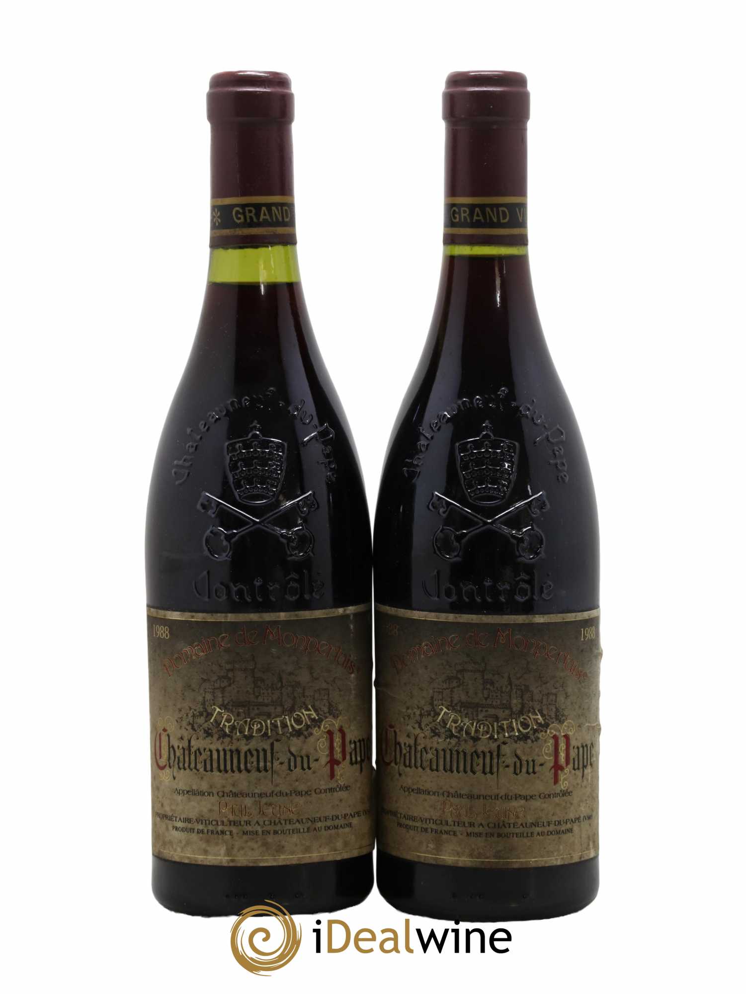 Châteauneuf-du-Pape Cuvée Tradition Domaine de Monpertuis 1988 - Lot de 2 bouteilles - 0