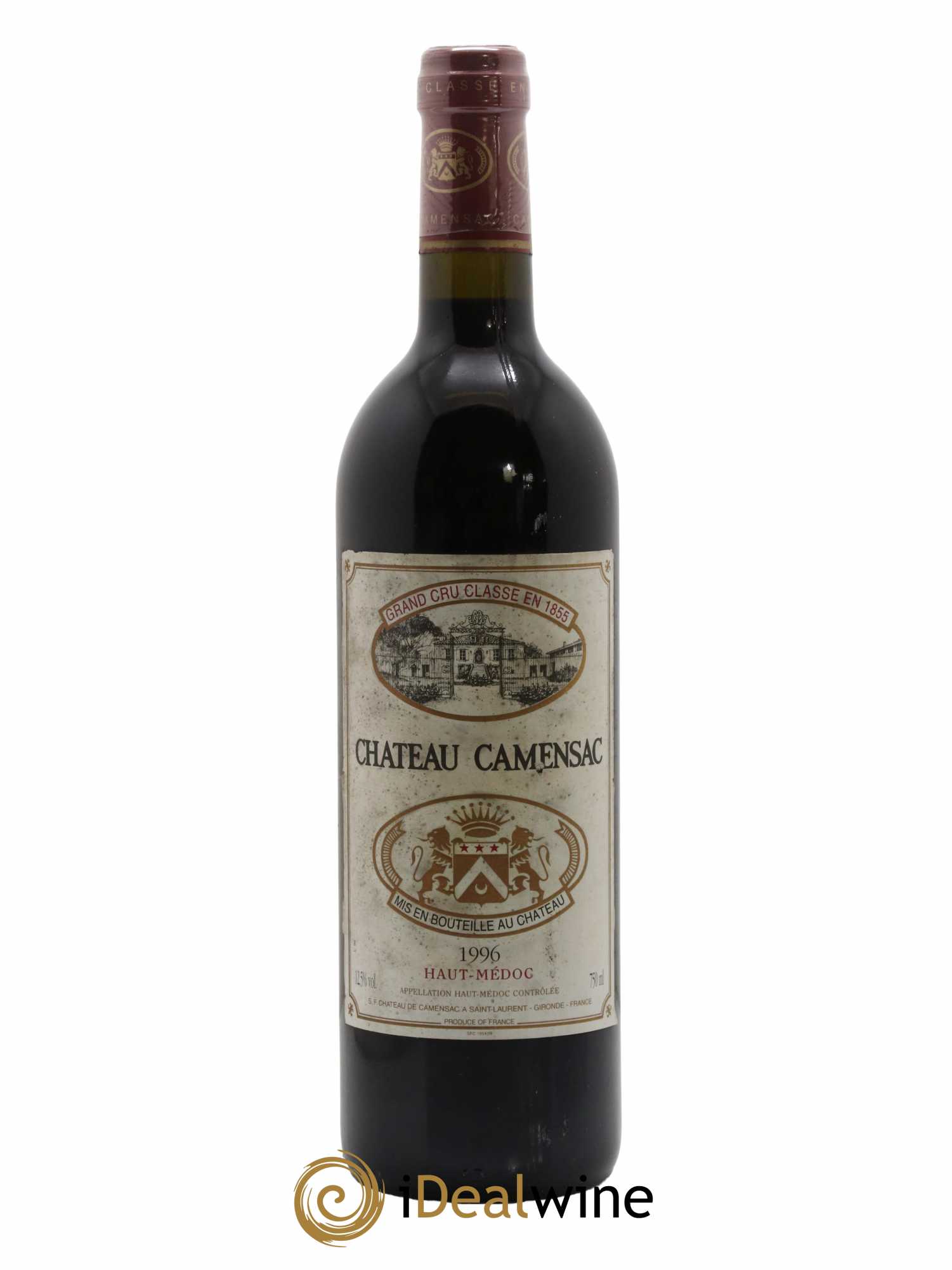 Château Camensac 5ème Grand Cru Classé 1996 - Lot de 1 bouteille - 0