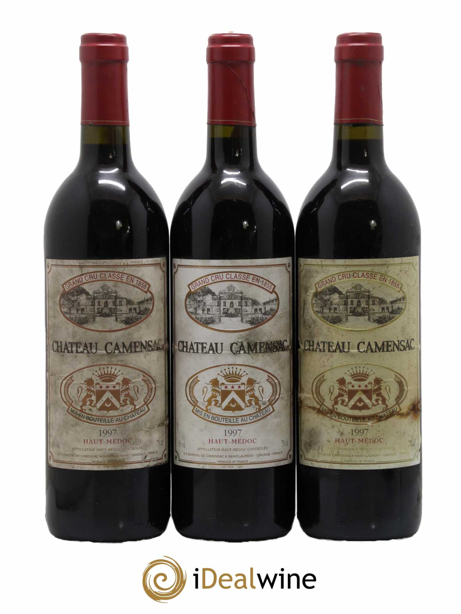 Château Camensac 5ème Grand Cru Classé 1997 - Lot de 3 bouteilles - 0