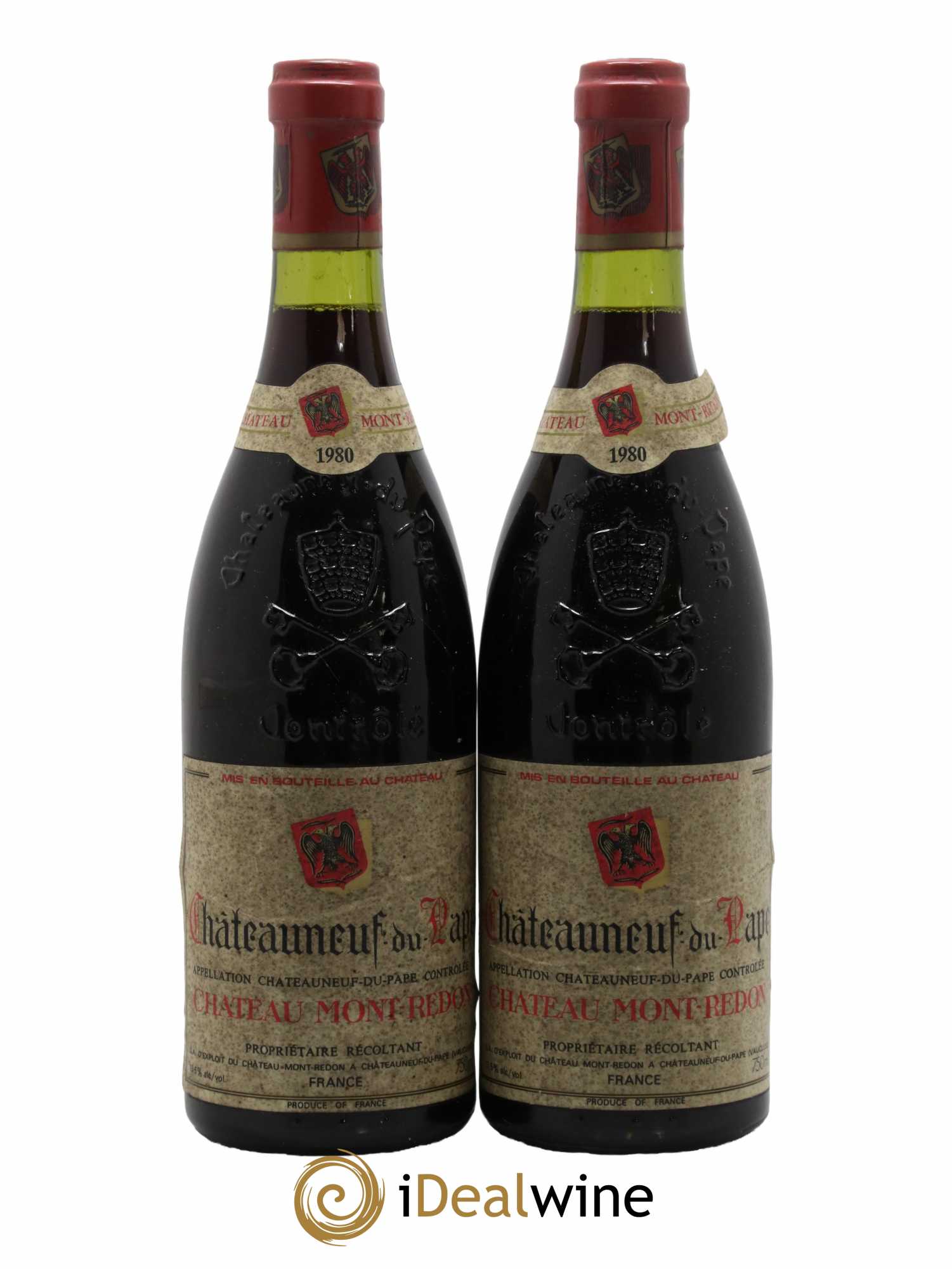 Châteauneuf-du-Pape Château Mont-Redon Famille Abeille-Fabre 1980 - Lot de 2 bouteilles - 0
