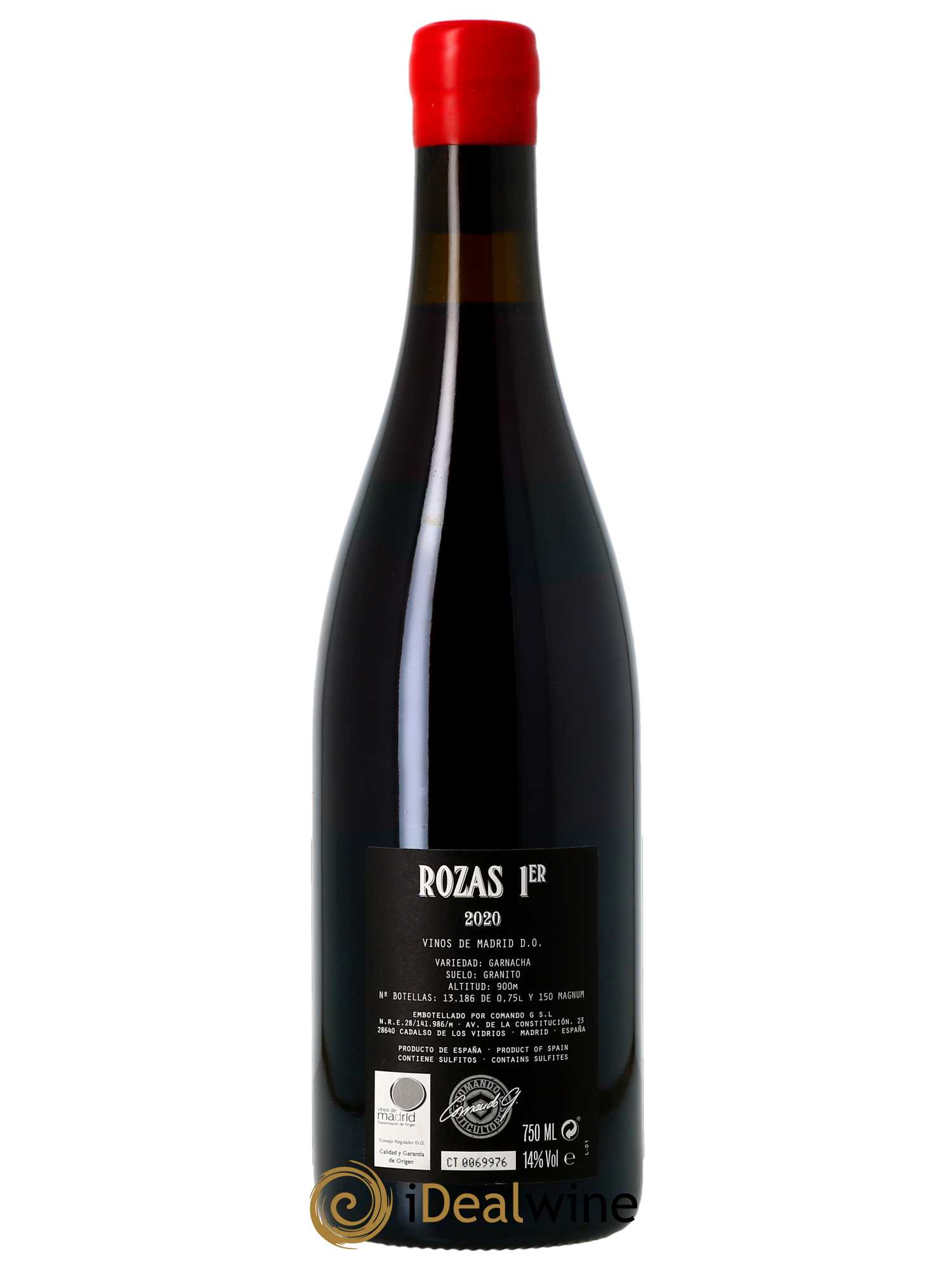 Vinos de Madrid DO Rozas 1er Comando G 2020 - Lot de 1 bouteille - 1