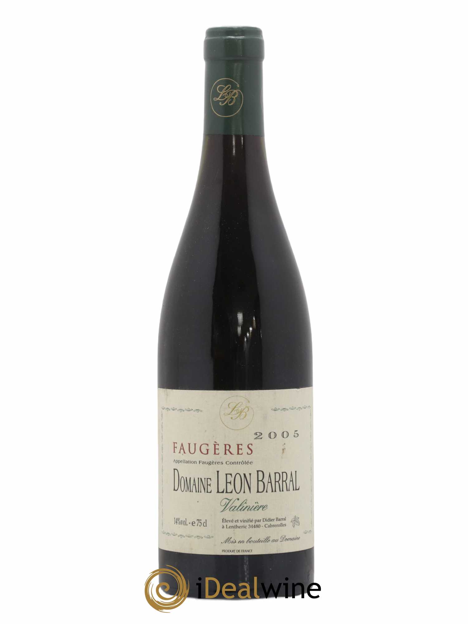 Faugères Valinière Domaine Léon Barral 2005 - Lot de 1 bouteille - 0