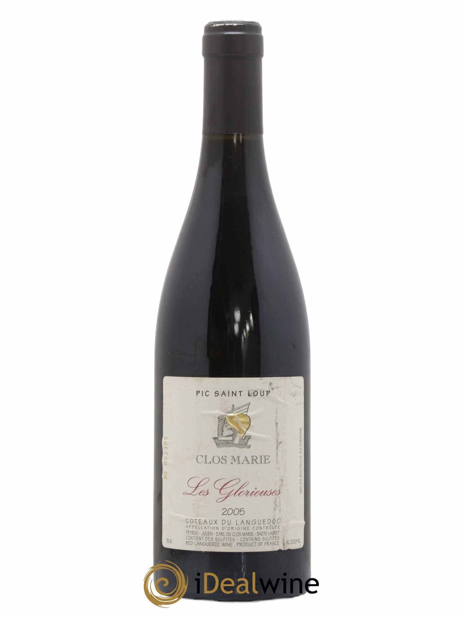 Pic Saint-Loup Clos Marie Les Glorieuses Christophe Peyrus et Françoise Julien 2005 - Lot de 1 bouteille - 0