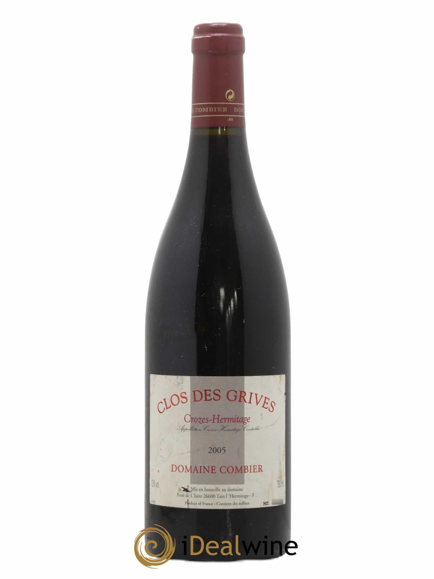 Crozes-Hermitage Clos des Grives Combier 2005 - Lot de 1 bouteille - 0