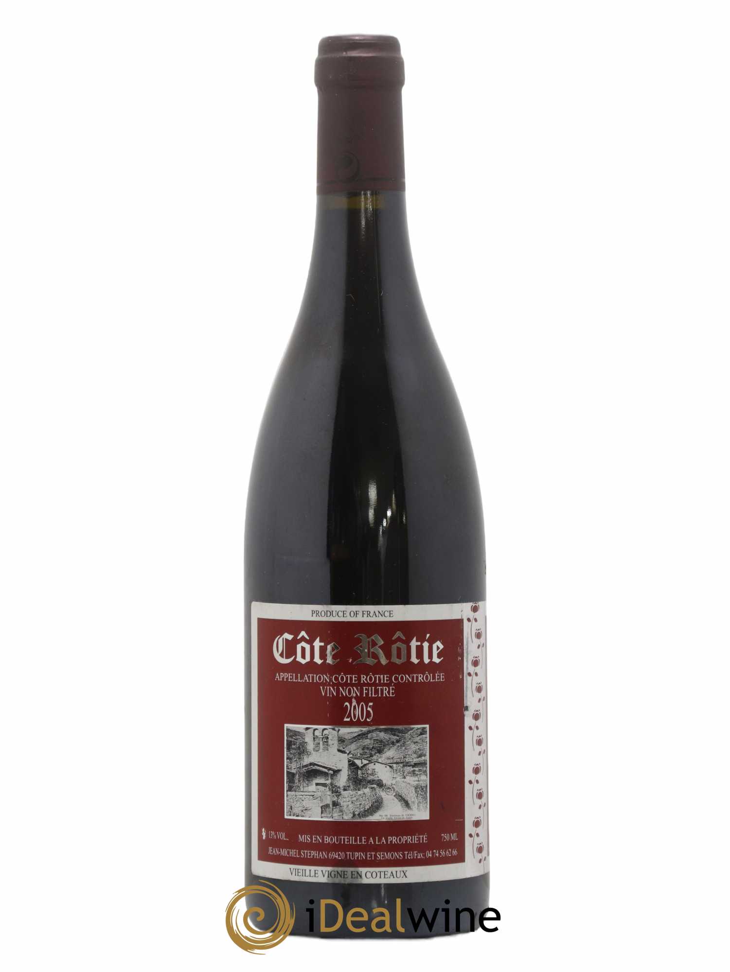 Côte-Rôtie Vieilles Vignes en Coteaux Jean-Michel Stephan 2005 - Lot de 1 bouteille - 0