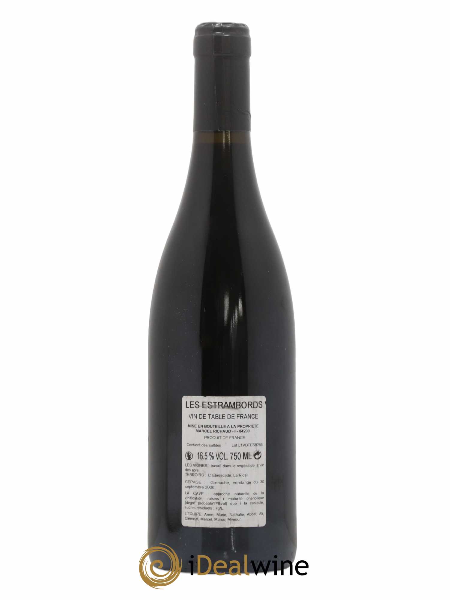 Cairanne Les Estrambords Marcel Richaud 2006 - Lot de 1 bouteille - 1