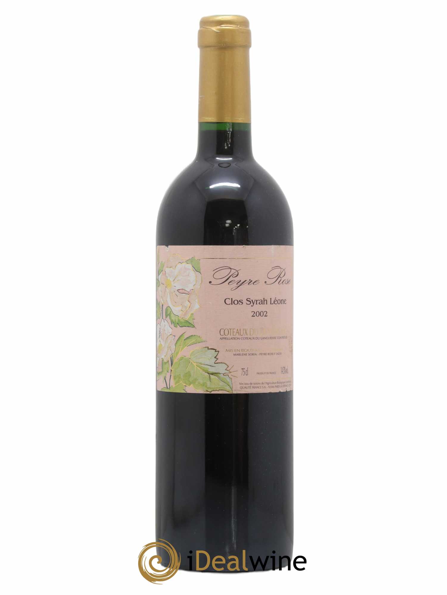 Coteaux du Languedoc Domaine Peyre Rose Belle Léone (anciennement Syrah Léone) Marlène Soria 2002 - Lot de 1 bouteille - 0