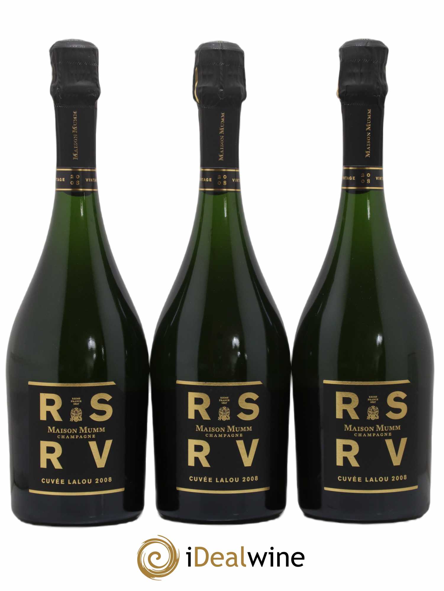 René Lalou Mumm 2008 - Lot de 3 bouteilles - 0