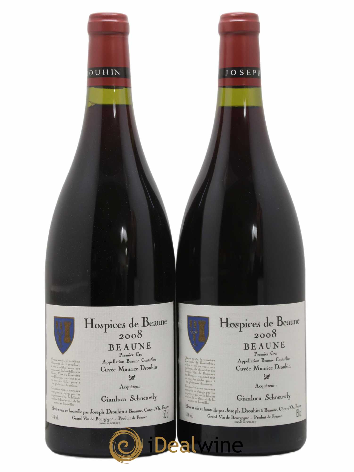 Beaune 1er Cru Hospices de Beaune cuvée Maurice Drouhin - Joseph Drouhin 2008 - Posten von 2 Magnum - 0