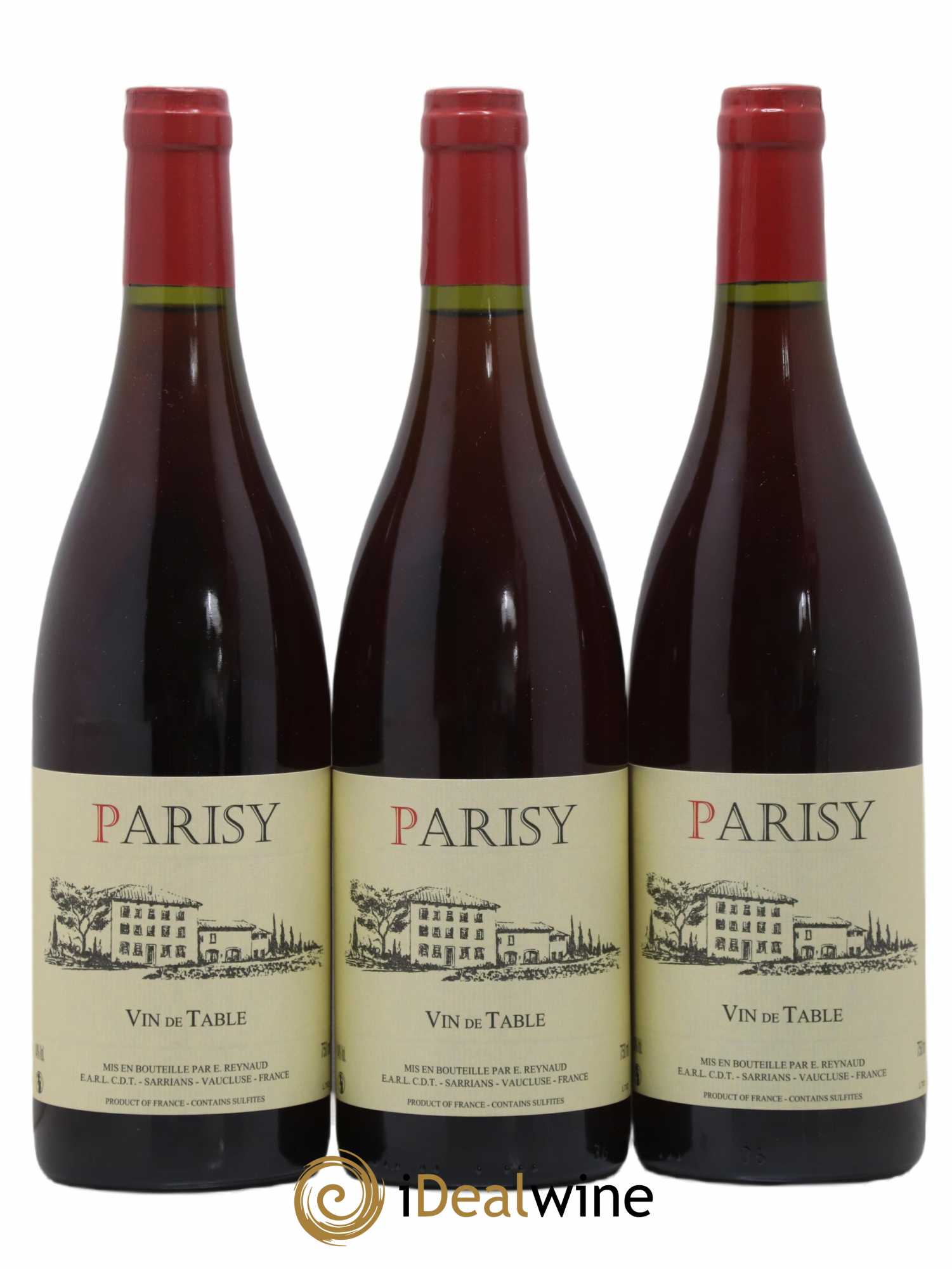 Vin de Table Parisy Emmanuel Reynaud - Posten von 3 Flaschen - 0