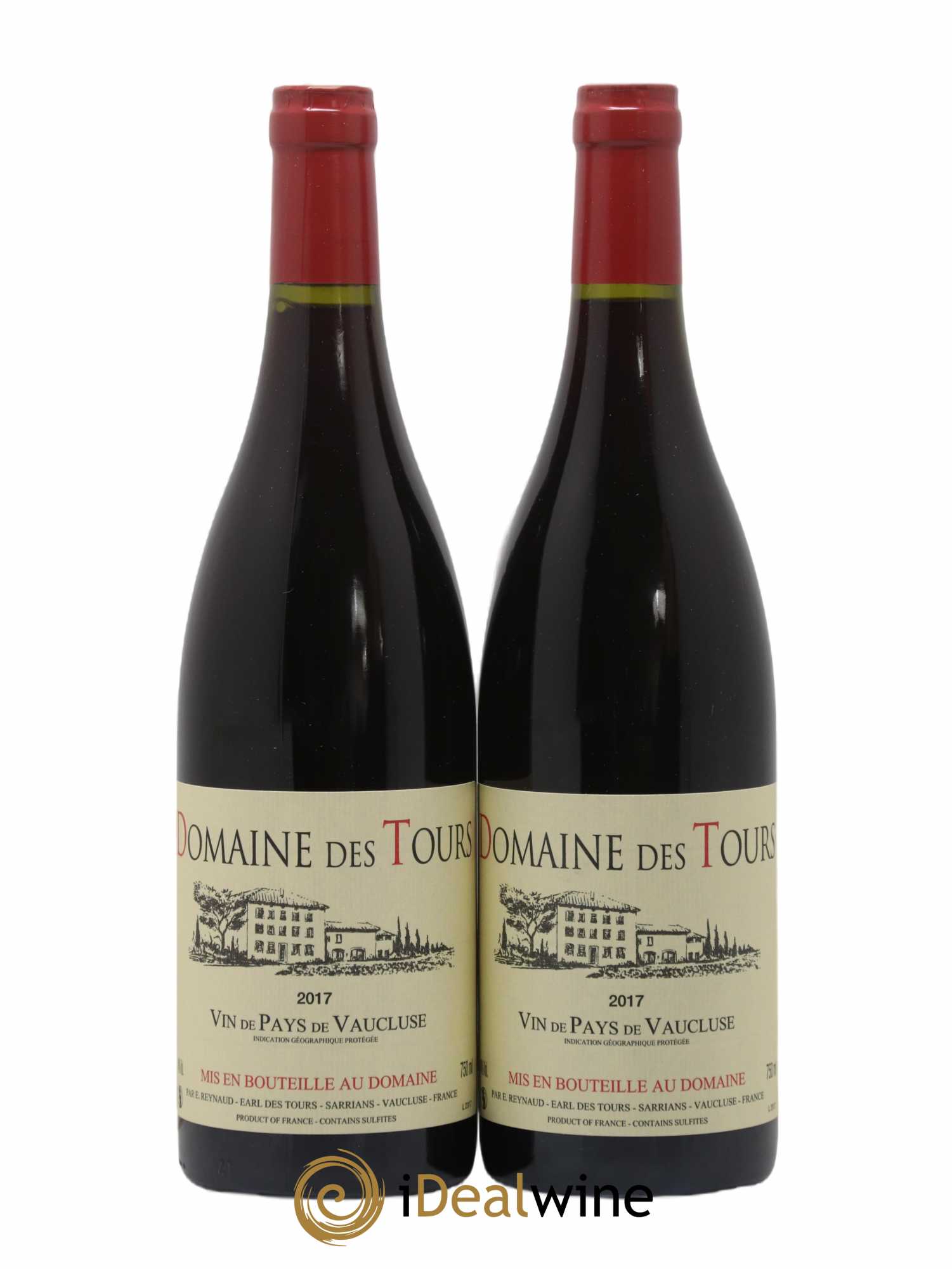 Vaucluse (Vin de Pays de Vaucluse) Domaine des Tours Emmanuel Reynaud 2017 - Lot de 2 bouteilles - 0