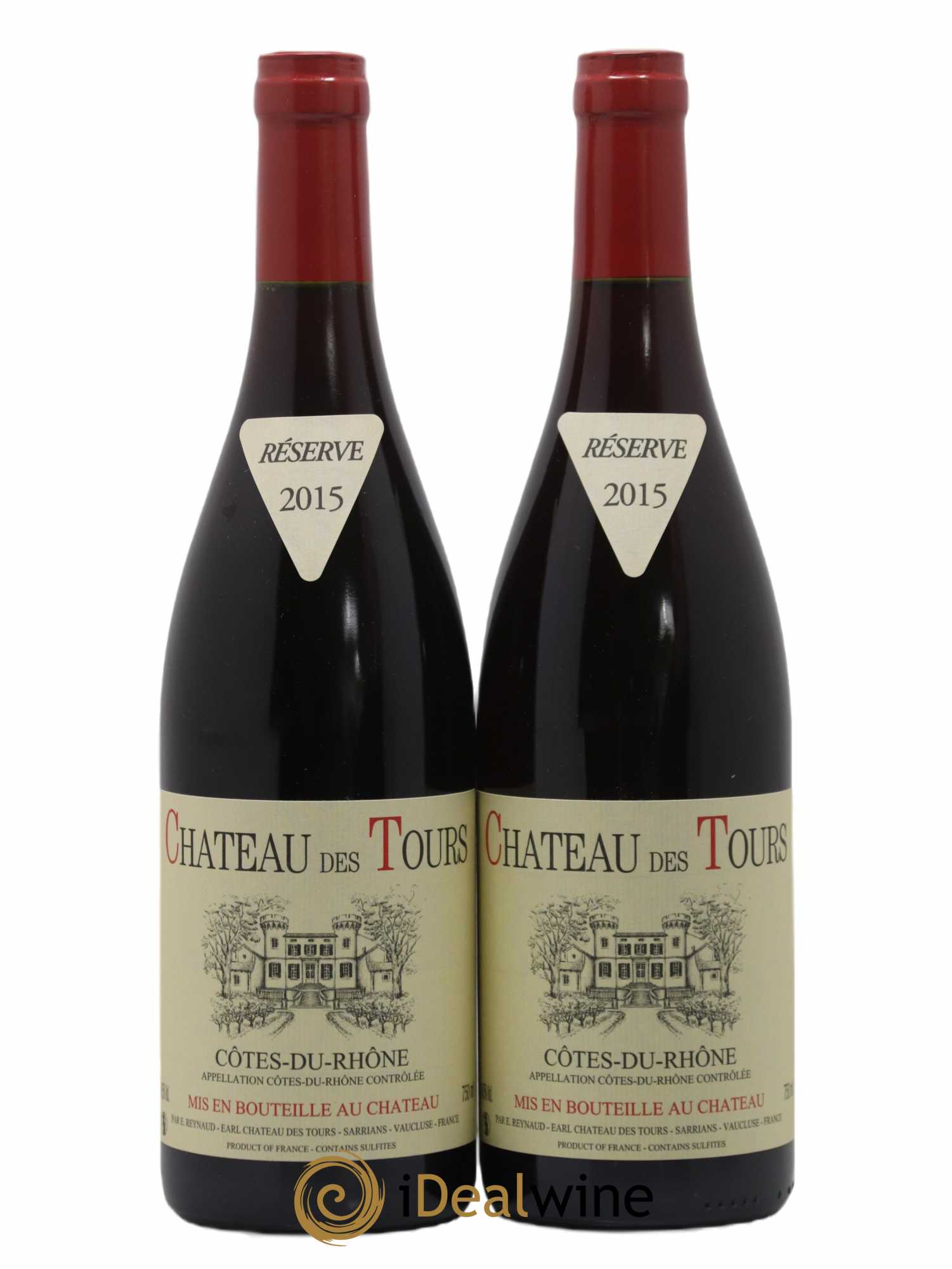 Côtes-du-Rhône Château des Tours Emmanuel Reynaud 2015 - Lot de 2 bouteilles - 0