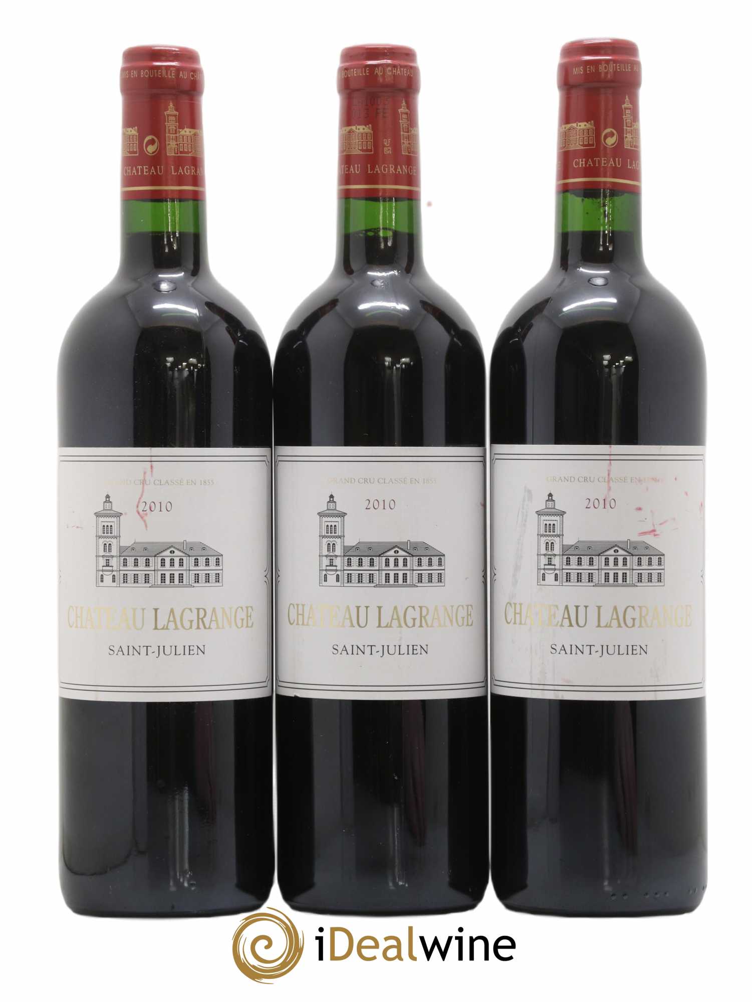 Château Lagrange 3ème Grand Cru Classé 2010 - Lot de 3 bouteilles - 0