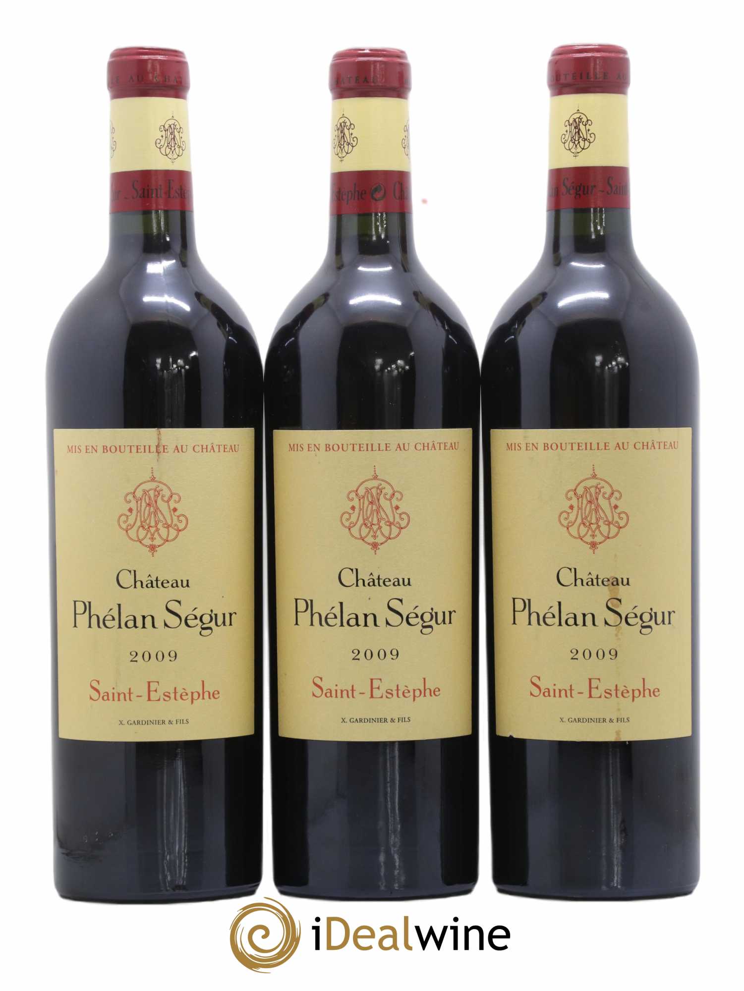 Château Phélan Ségur 2009 - Lot de 3 bouteilles - 0