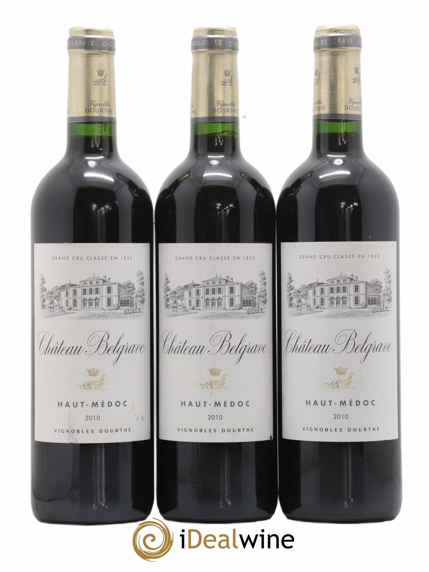 Château Belgrave 5ème Grand Cru Classé 2010 - Lot de 3 bouteilles - 0