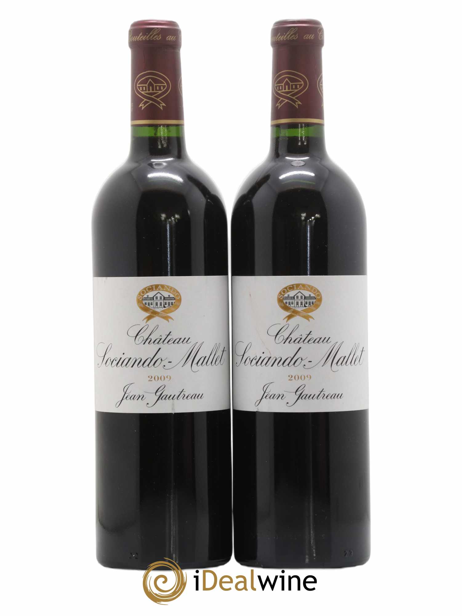Château Sociando Mallet 2009 - Lot de 2 bouteilles - 0