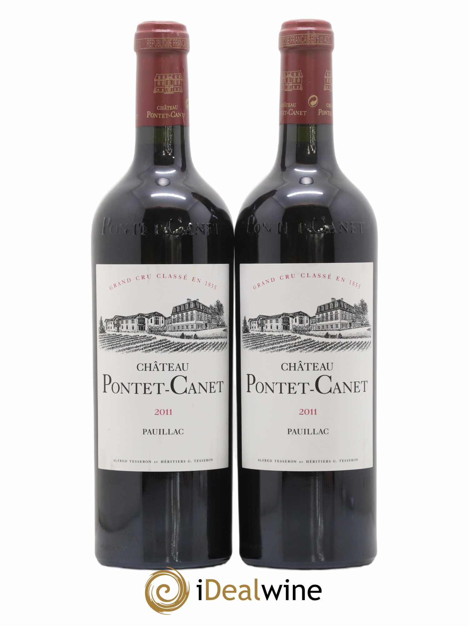 Château Pontet Canet 5ème Grand Cru Classé 2011 - Lot de 2 bouteilles - 0