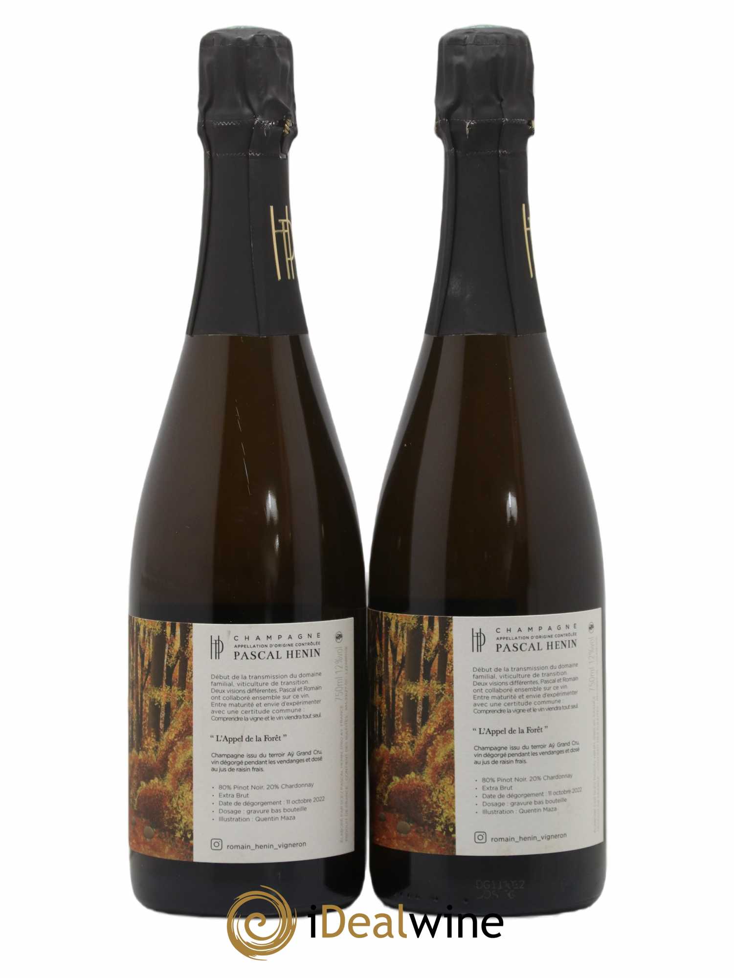 L'Appel de la Fôret Romain Henin - Lot of 2 bottles - 1