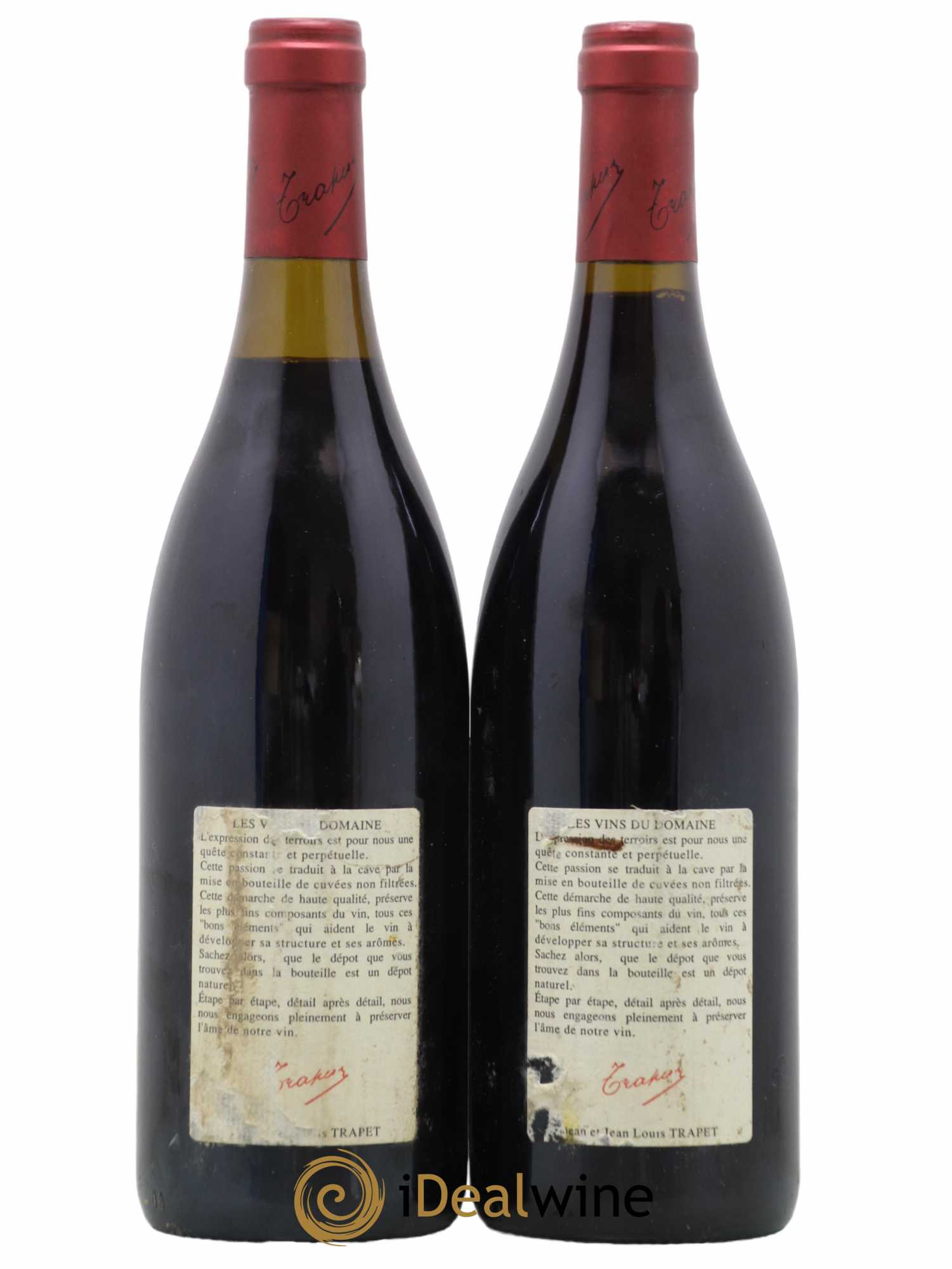 Chambertin Grand Cru Domaine Trapet 1998 - Lot de 2 bouteilles - 1