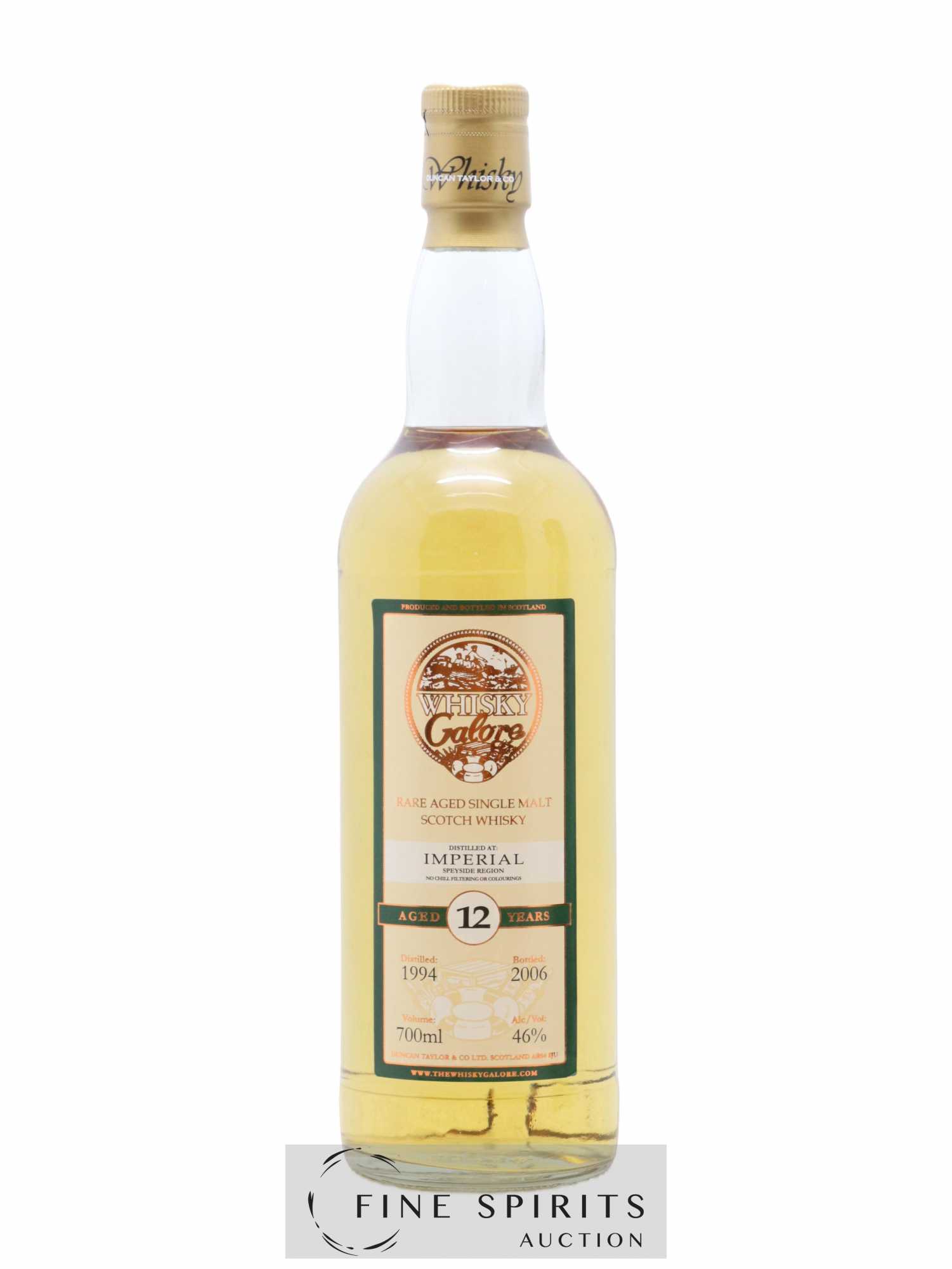 Imperial 12 years 1994 Duncan Taylor bottled 2006 Whisky Galore - Lot of 1 bottle - 1