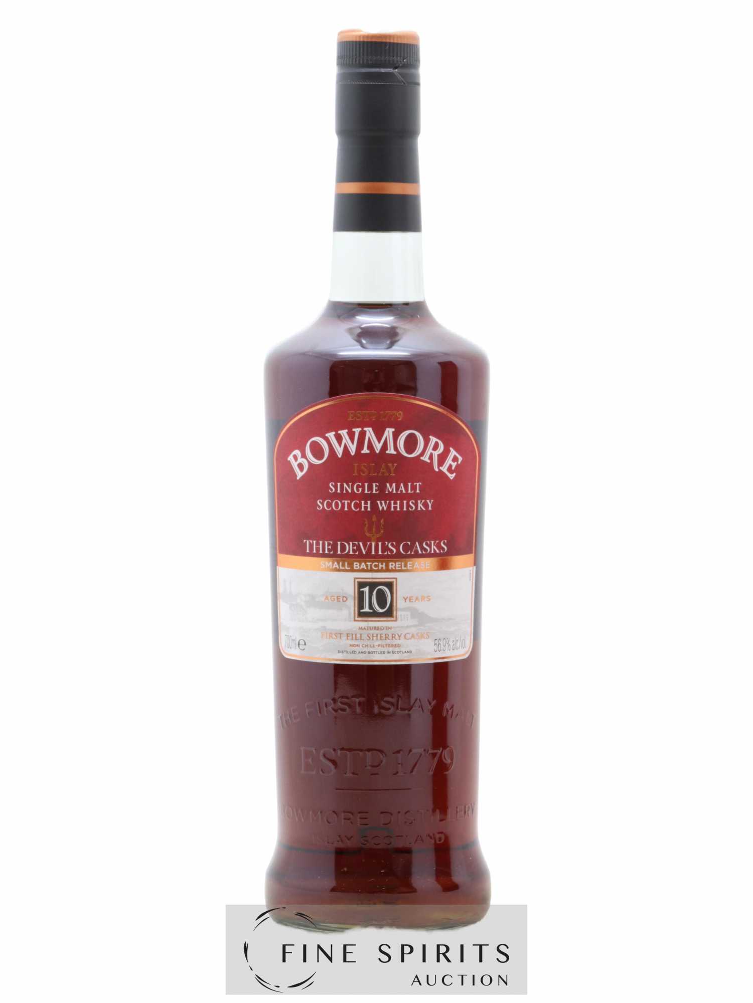 Bowmore 10 years Of. The Devil's Casks First Fill Sherry Casks Small Batch Release - Posten von 1 Flasche - 1