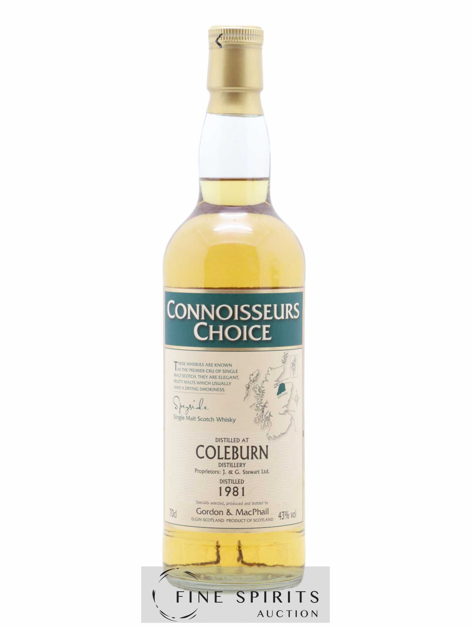 Coleburn 1981 Gordon & MacPhail bottled 2008 Connoisseurs Choice - Lot of 1 bottle - 1
