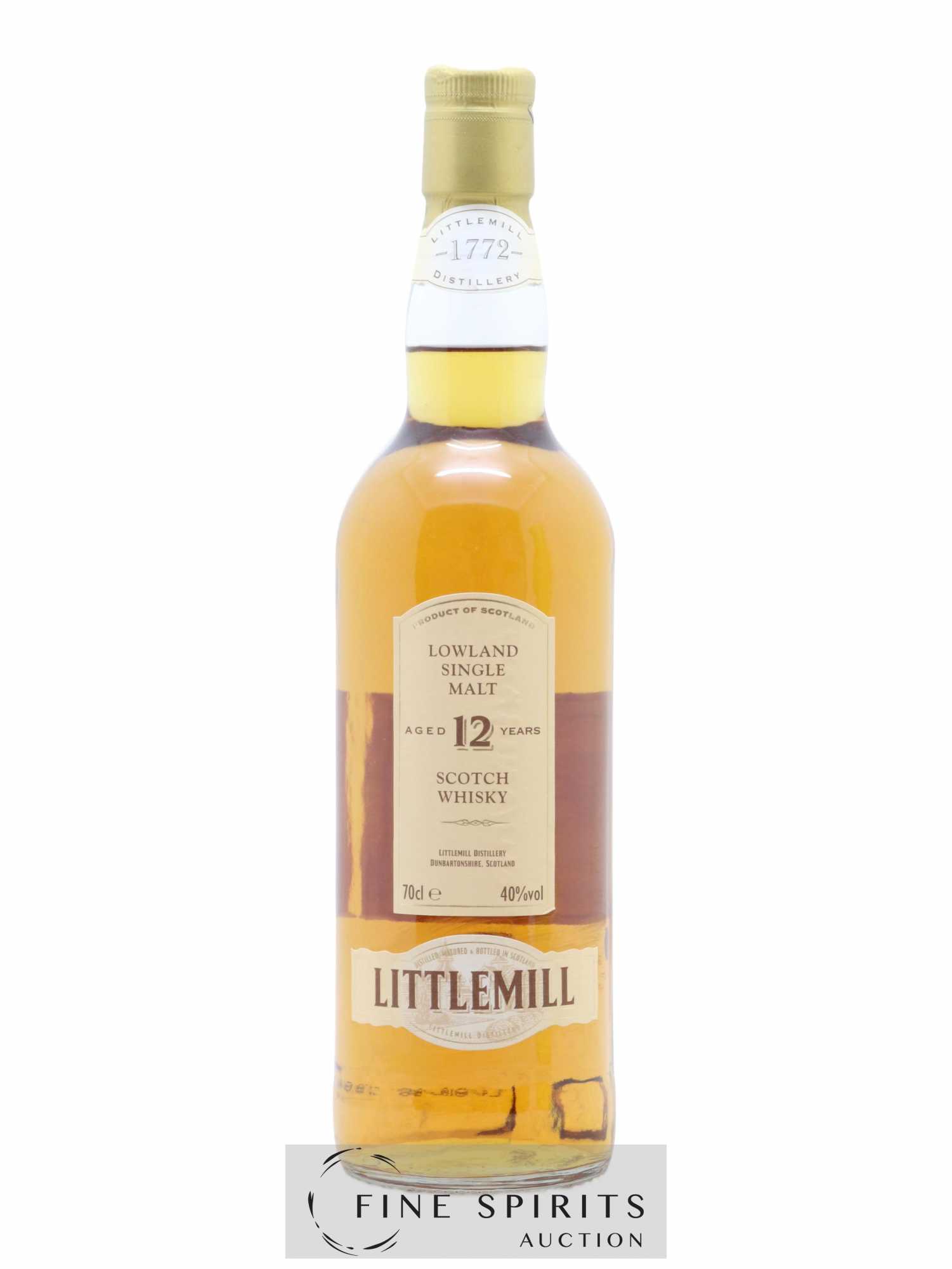 Littlemill 12 years Of. - Posten von 1 Flasche - 1