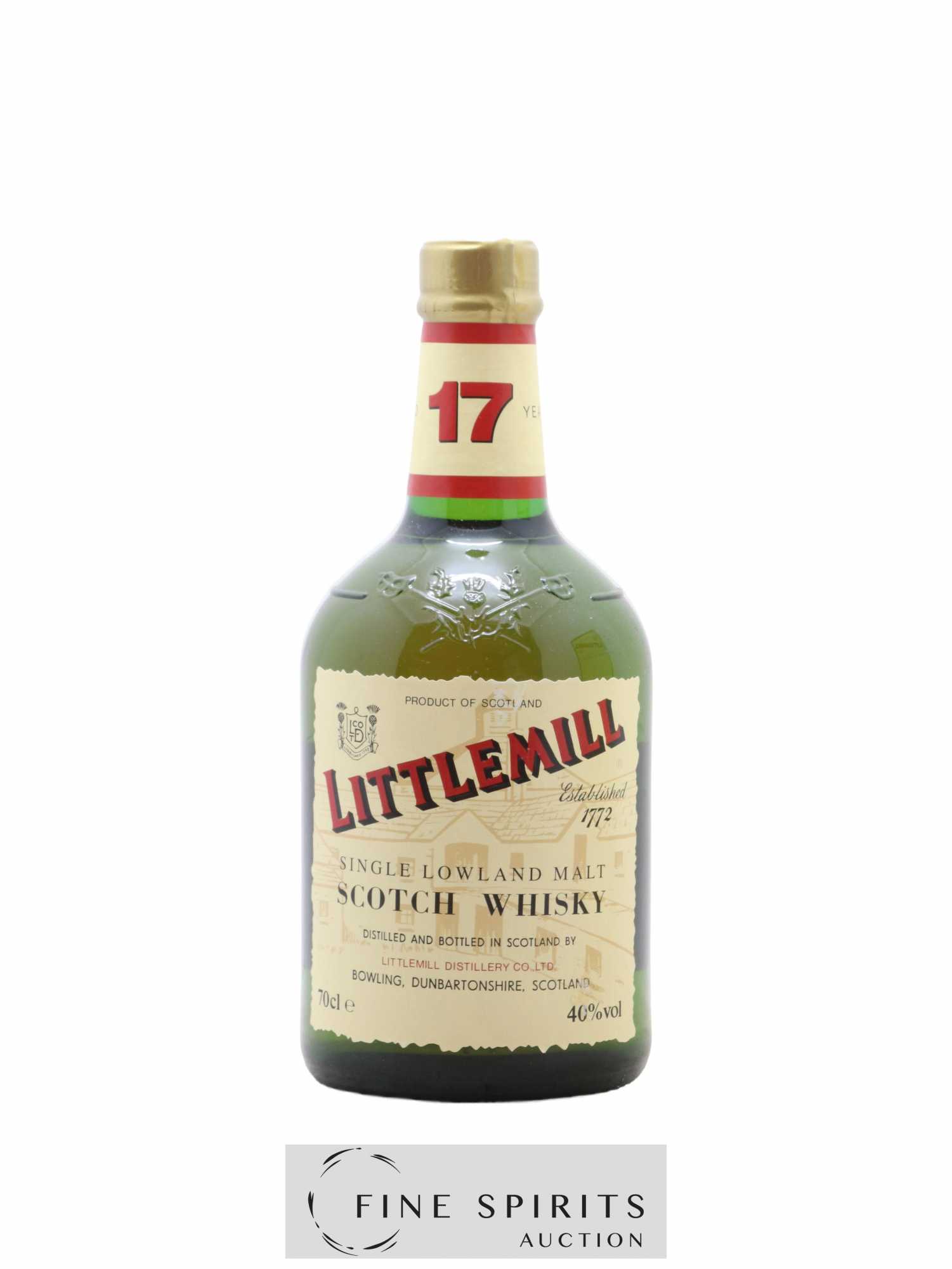Littlemill 17 years Of. - Posten von 1 Flasche - 1