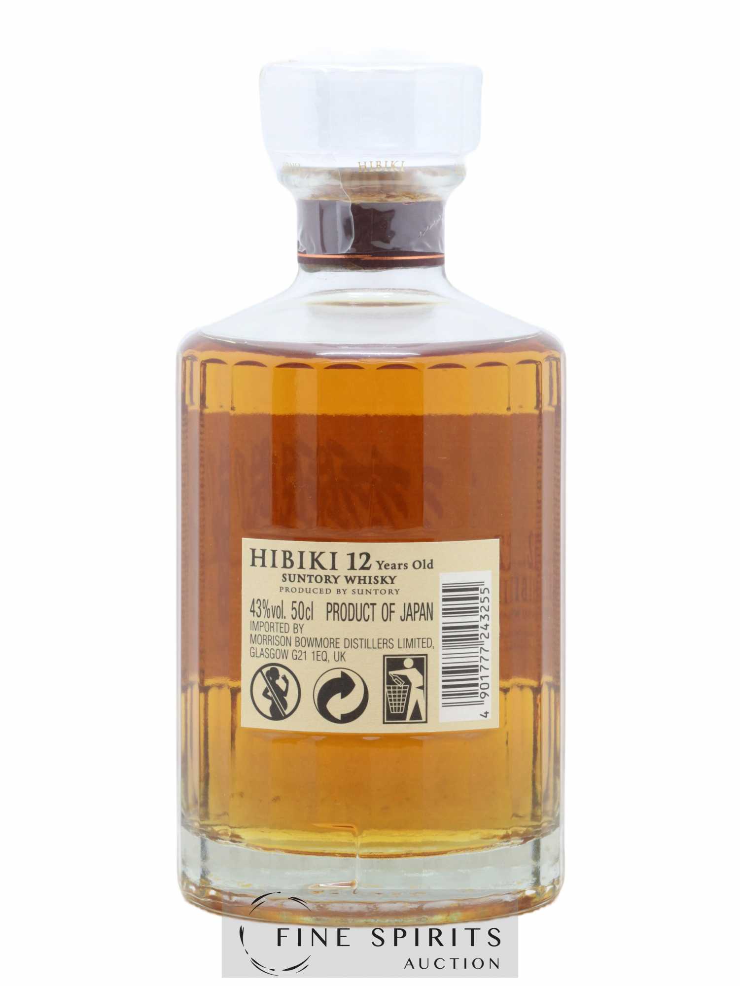 Hibiki 12 years Of. Suntory (50cl.)  (no reserve) - Lot of 1 bottle - 2