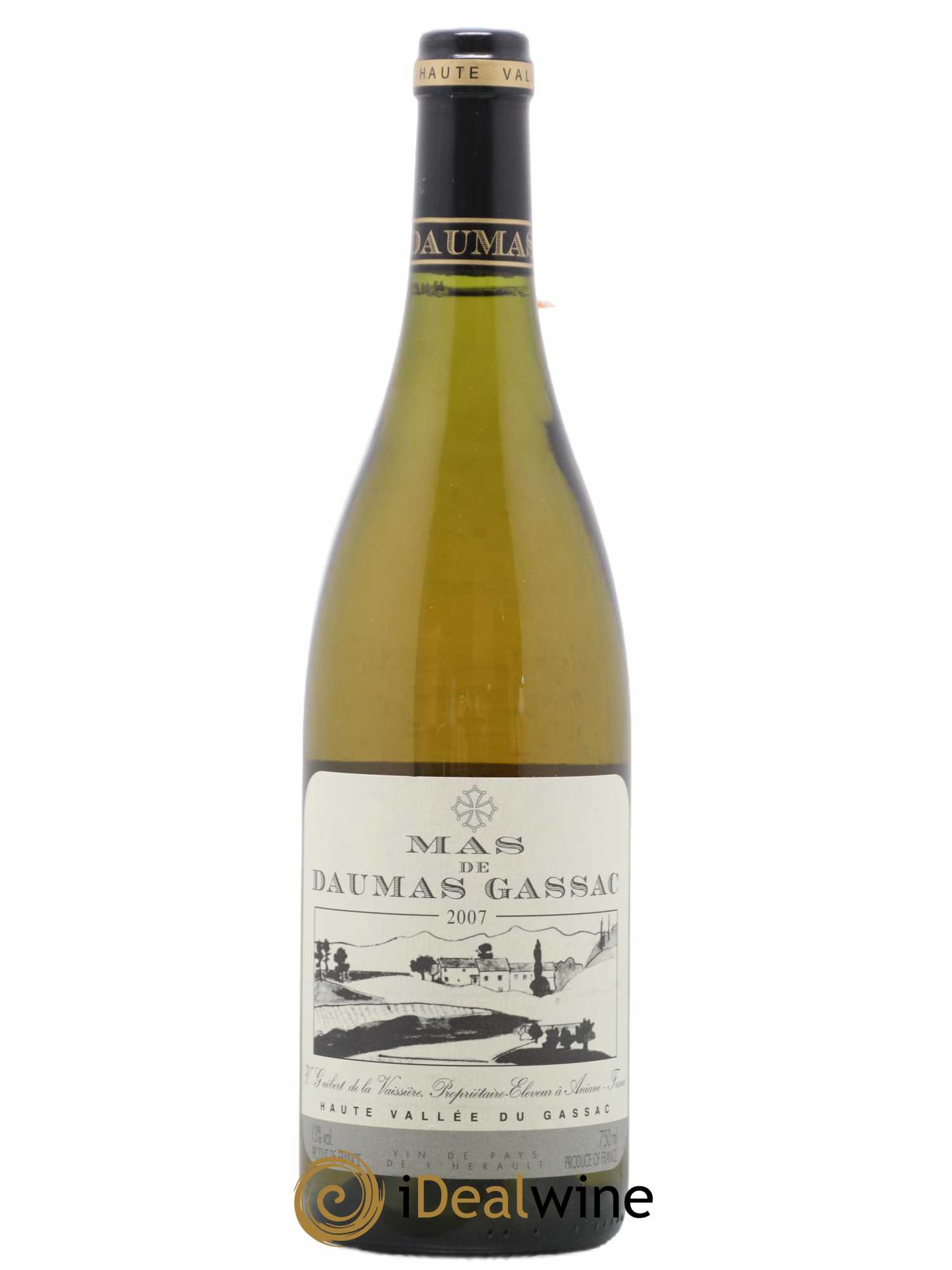 Saint-Guilhem-le-Désert - Cité d'Aniane Mas Daumas Gassac Famille Guibert de La Vaissière 2007 - Lot de 1 bouteille - 0